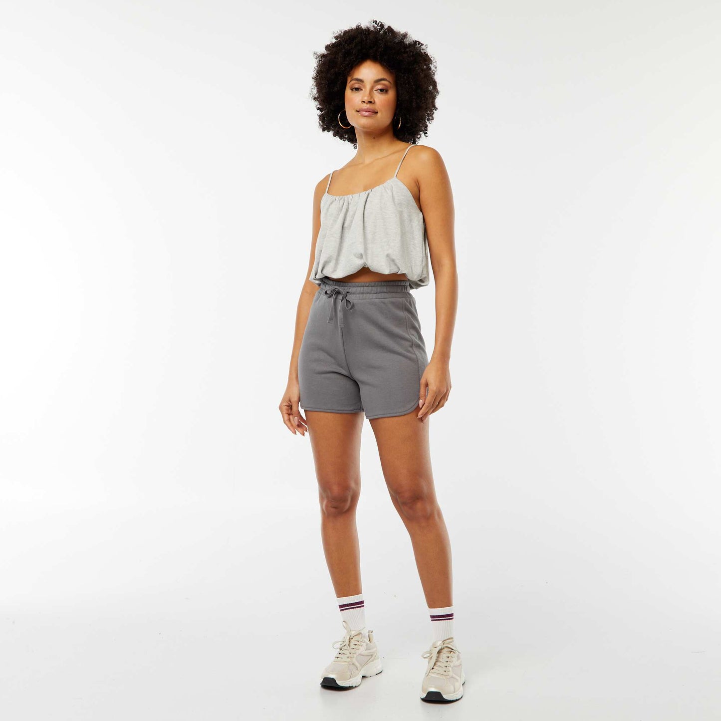 Débardeur effet boule GRIS