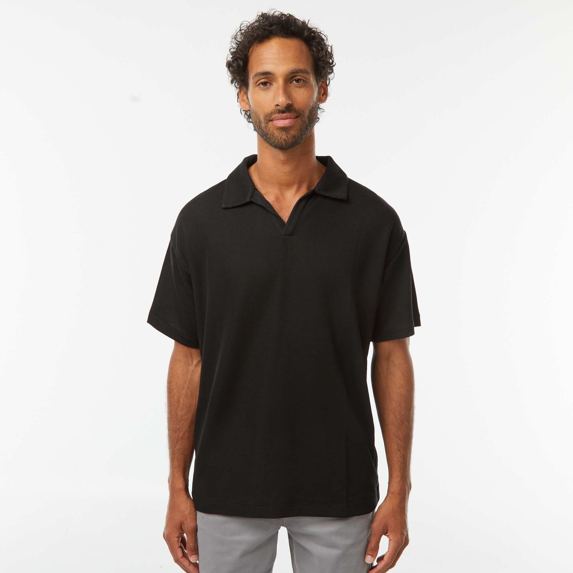 Polo manches courtes NOIR