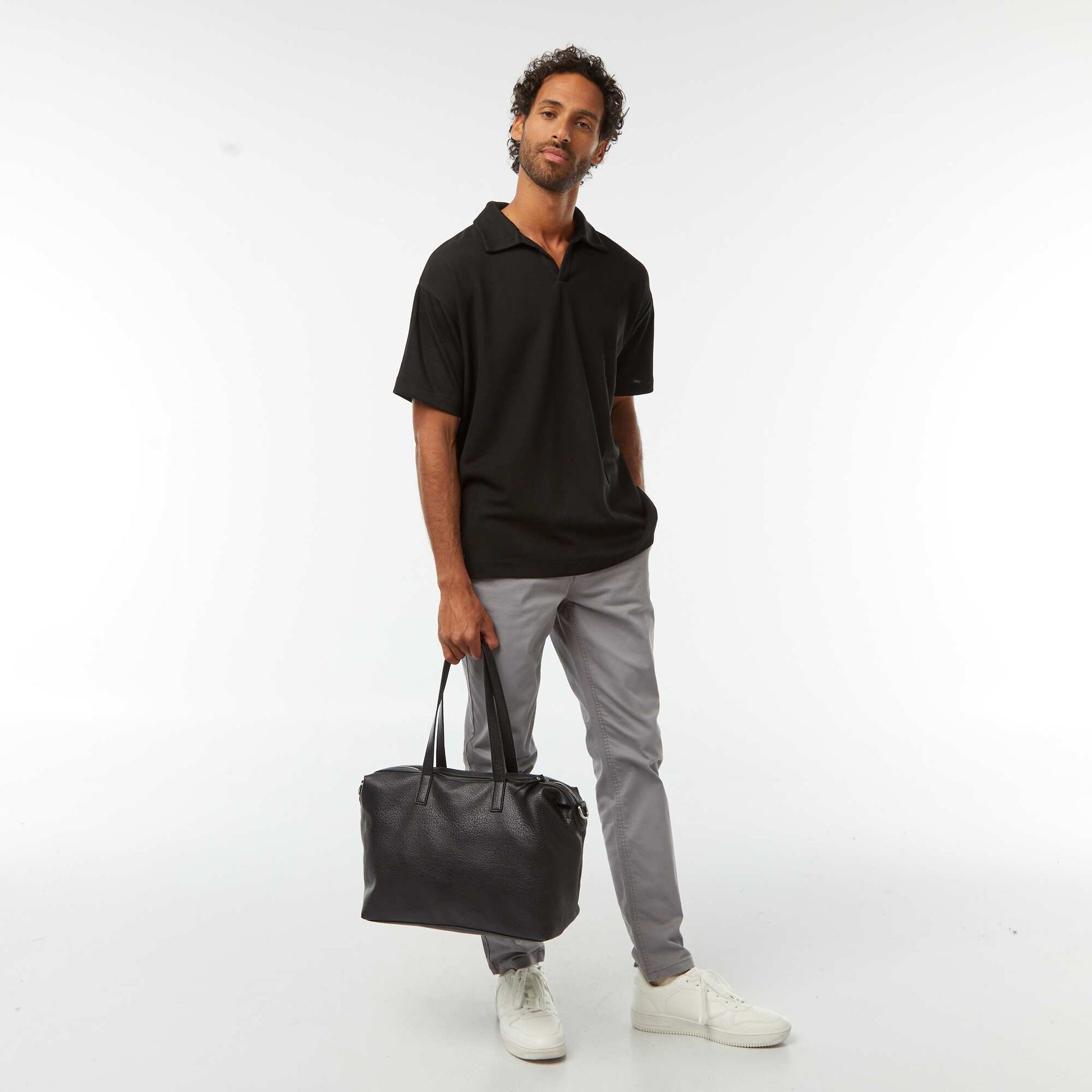 Polo manches courtes NOIR