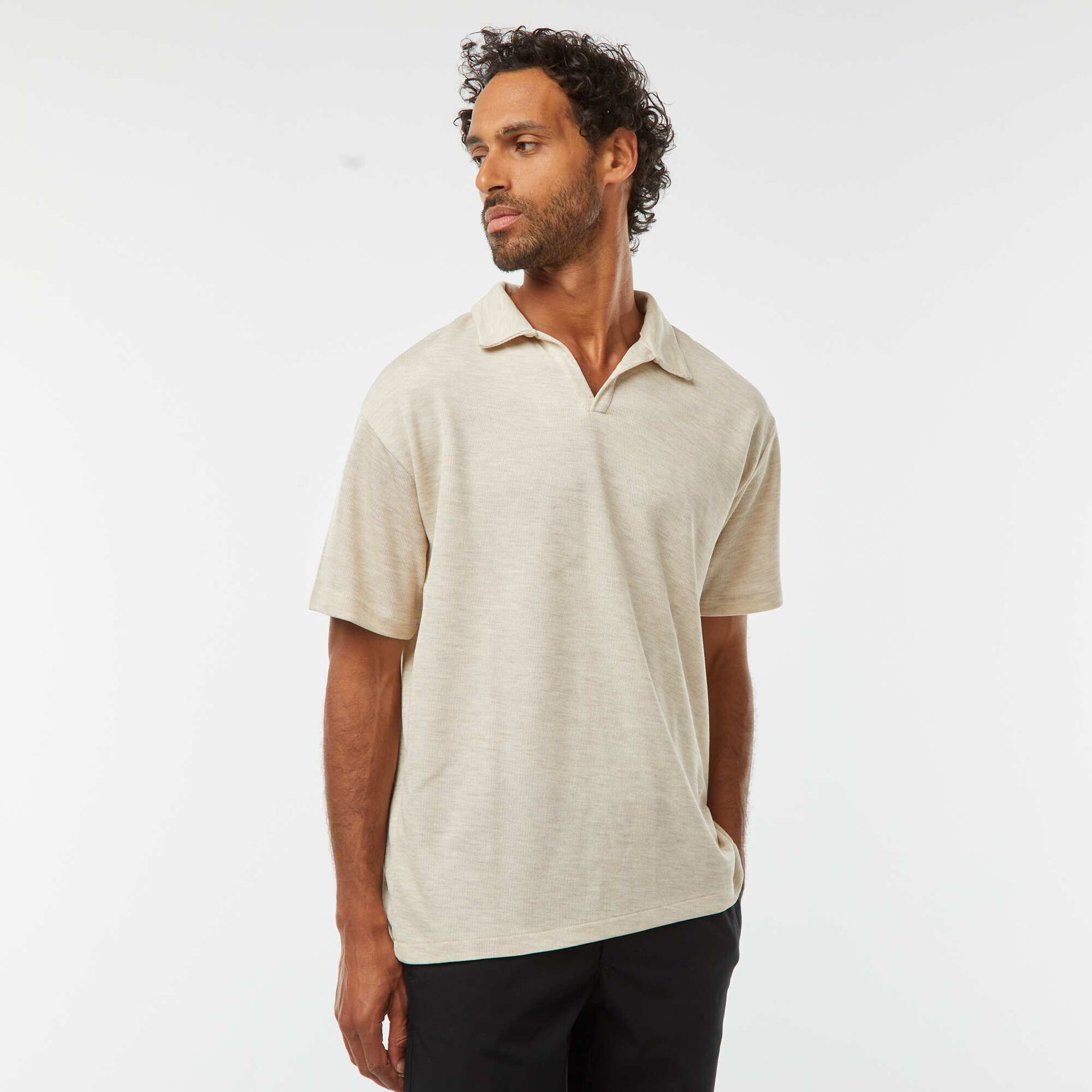 Polo manches courtes GRIS