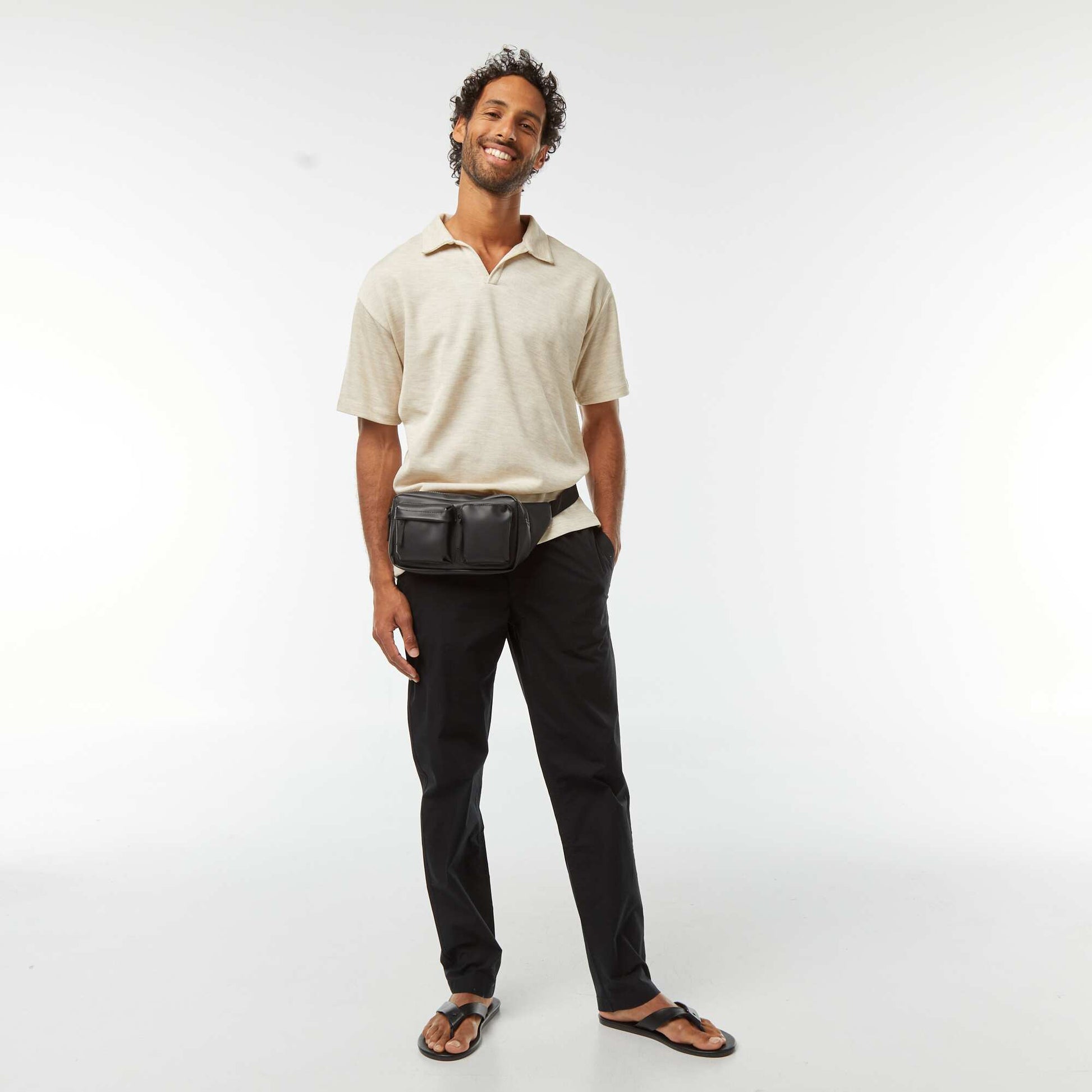 Polo manches courtes GRIS
