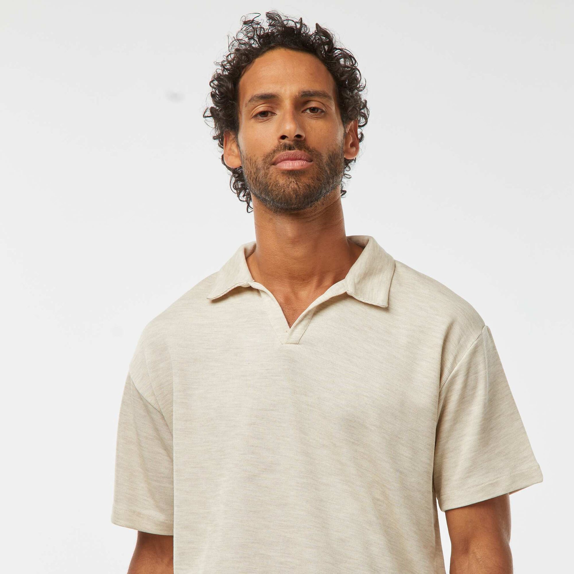 Polo manches courtes GRIS