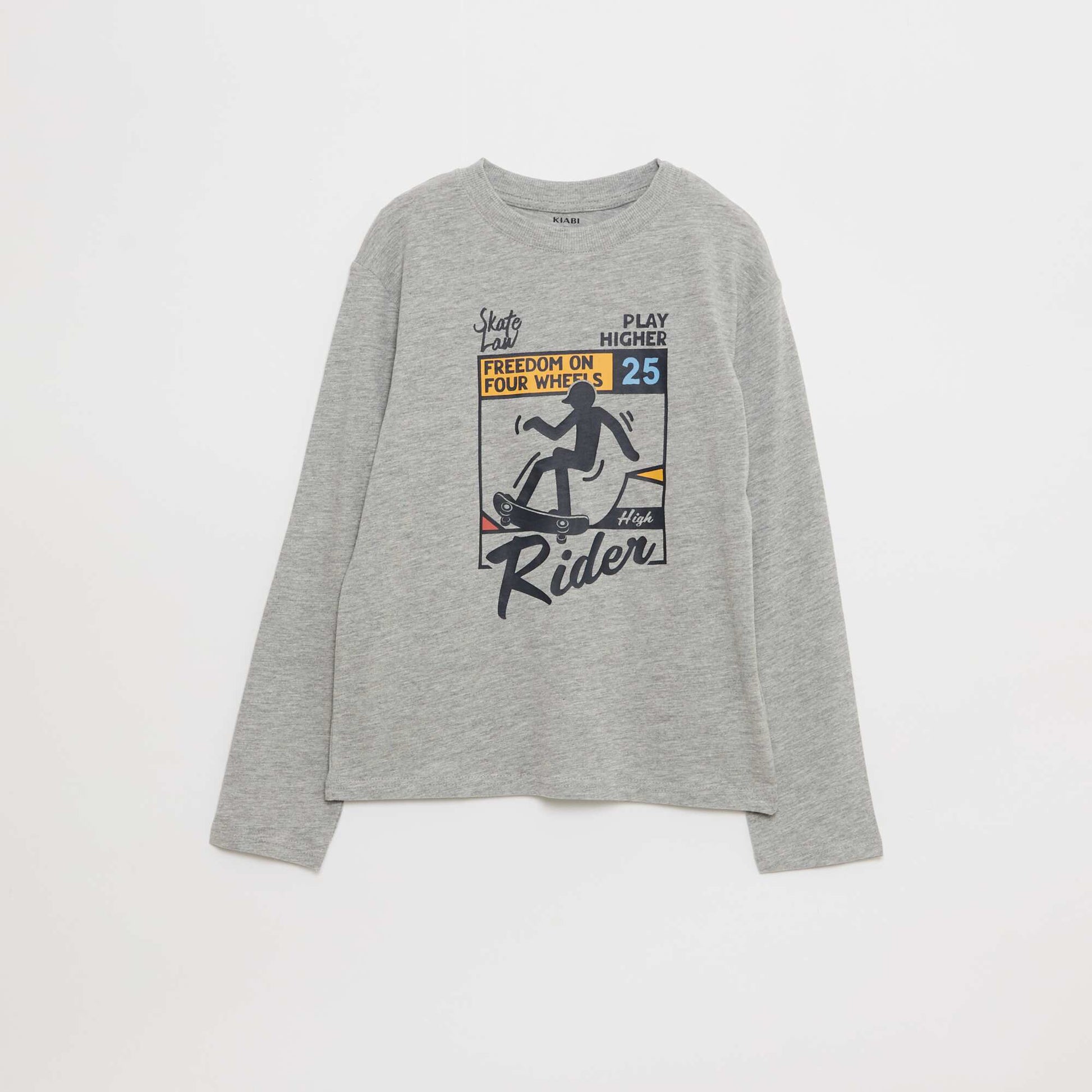 Lot 3 tee-shirts imprimés GRIS