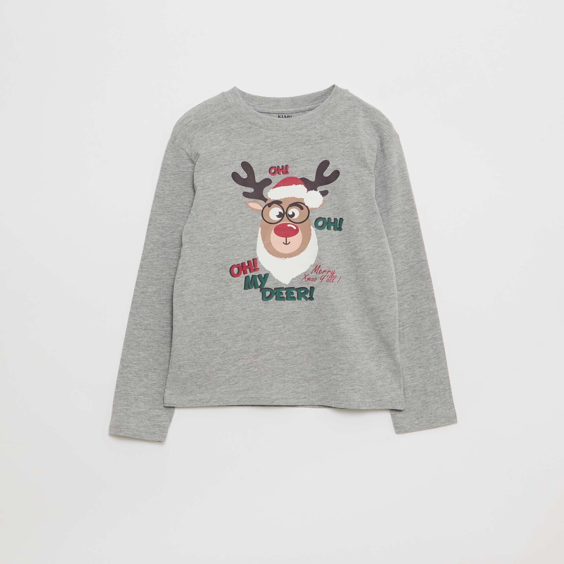Lot 3 tee-shirts imprimés GRIS