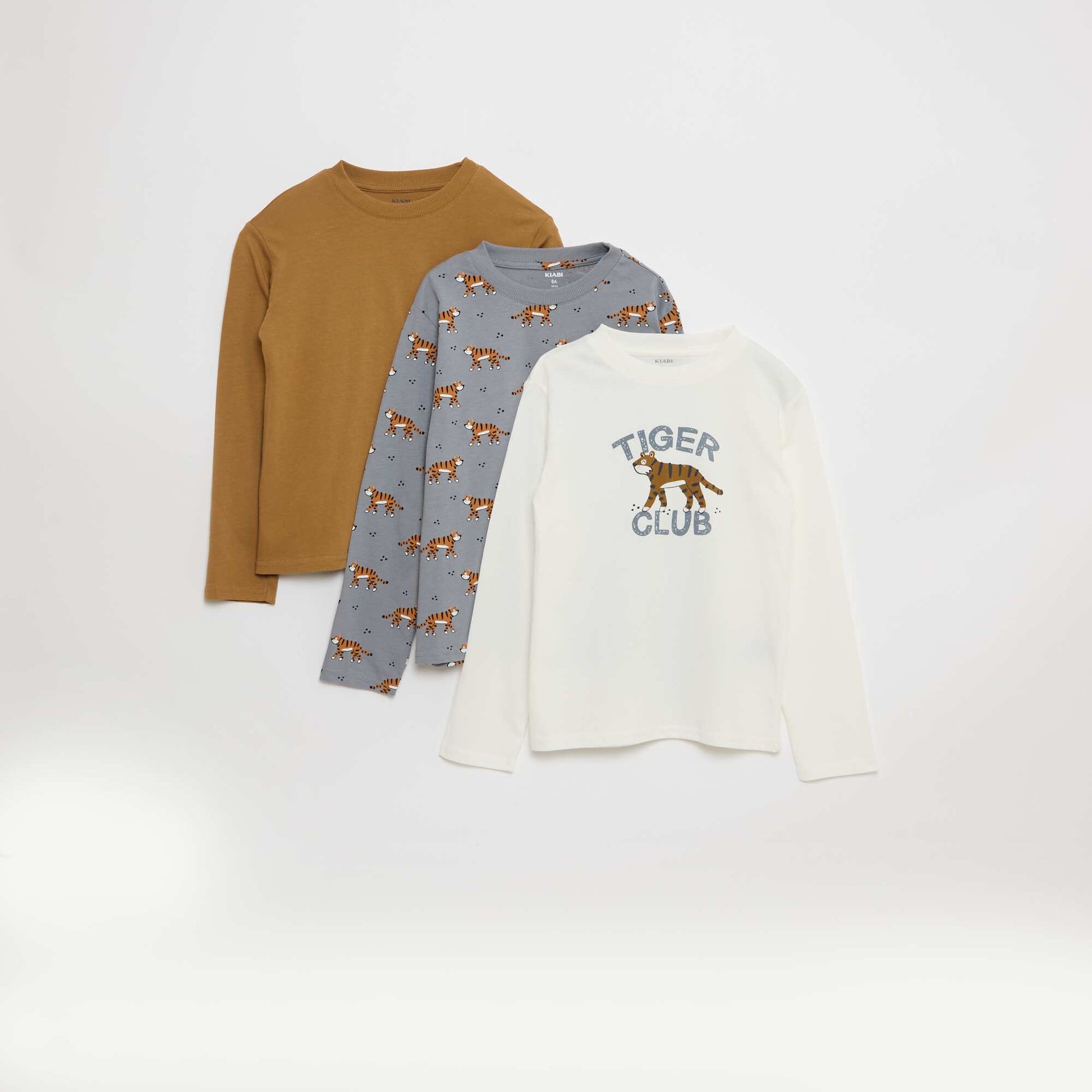 Lot 3 tee-shirts imprimés BEIGE
