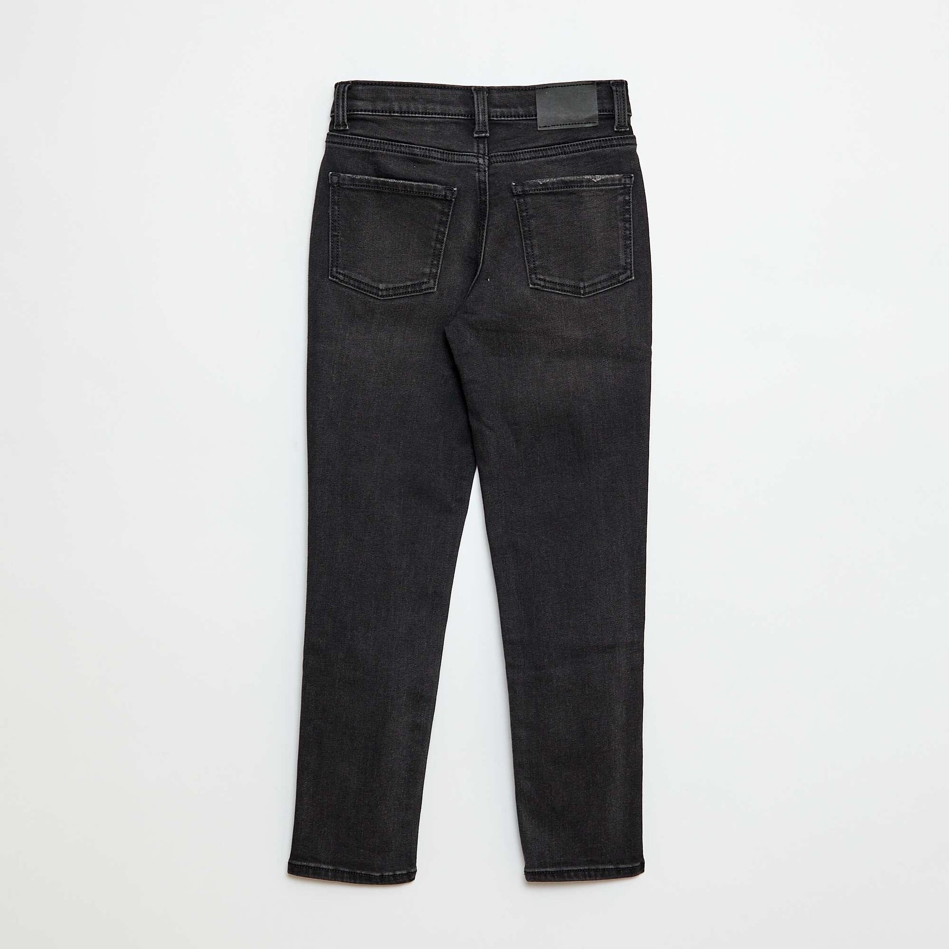 Pantalon denim stretch fit slim en coton GRIS