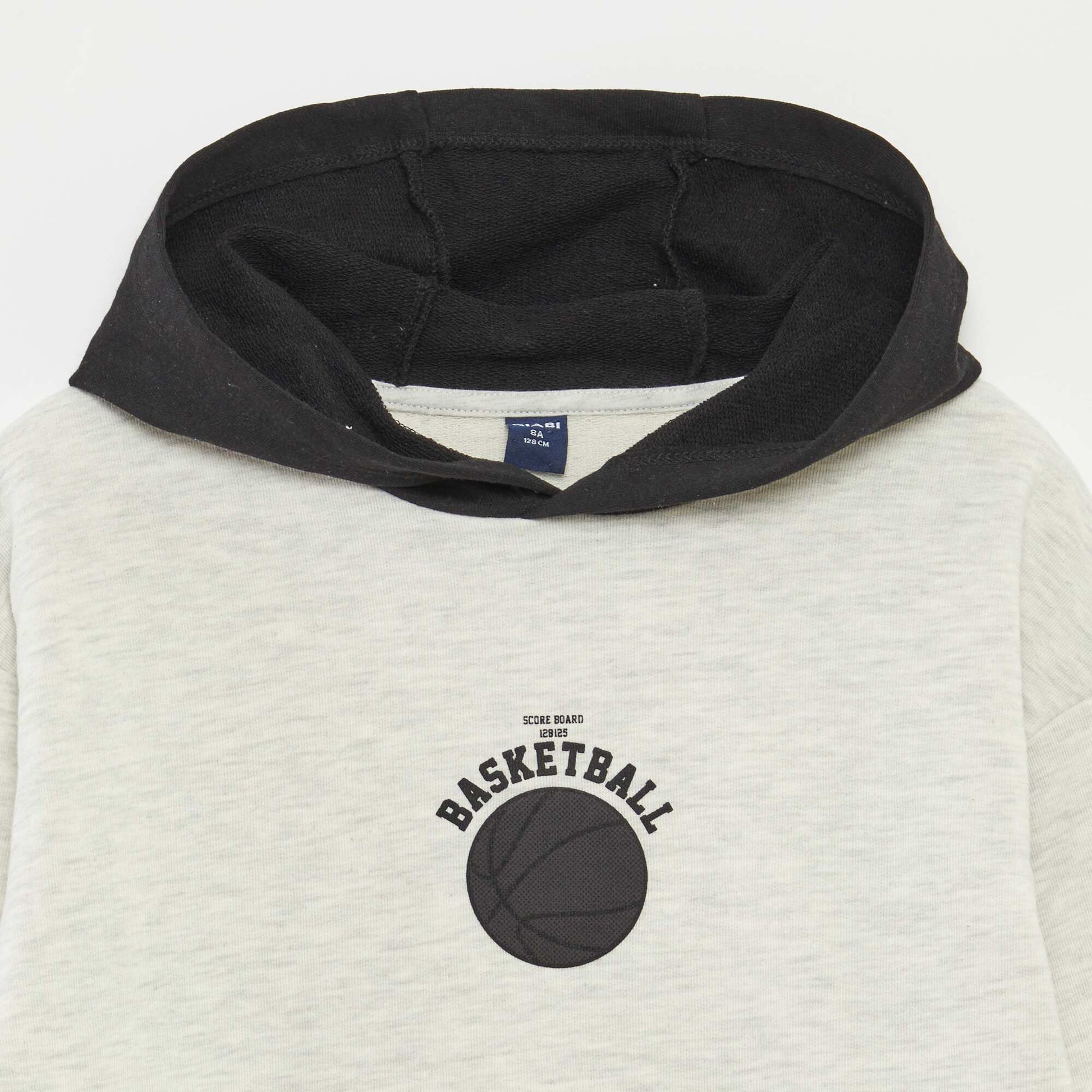 Ensemble sweat à capuche + short en molleton léger - 2 pièces GRIS