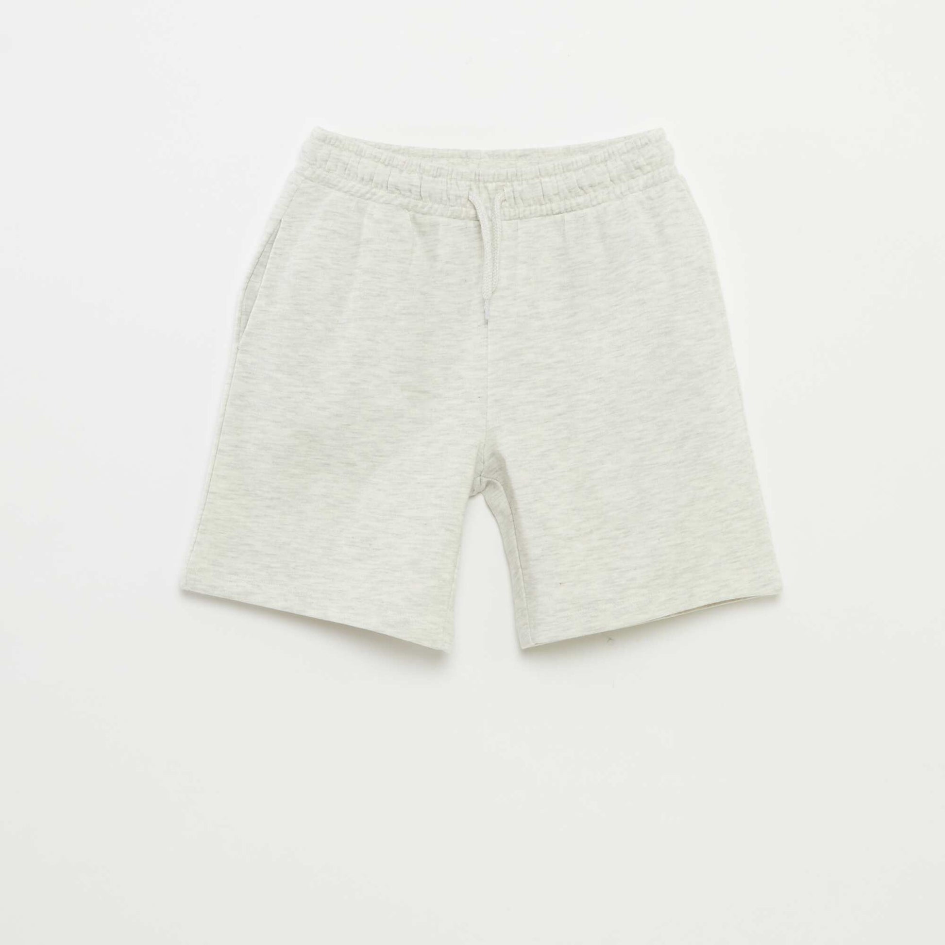 Ensemble sweat à capuche + short en molleton léger - 2 pièces GRIS