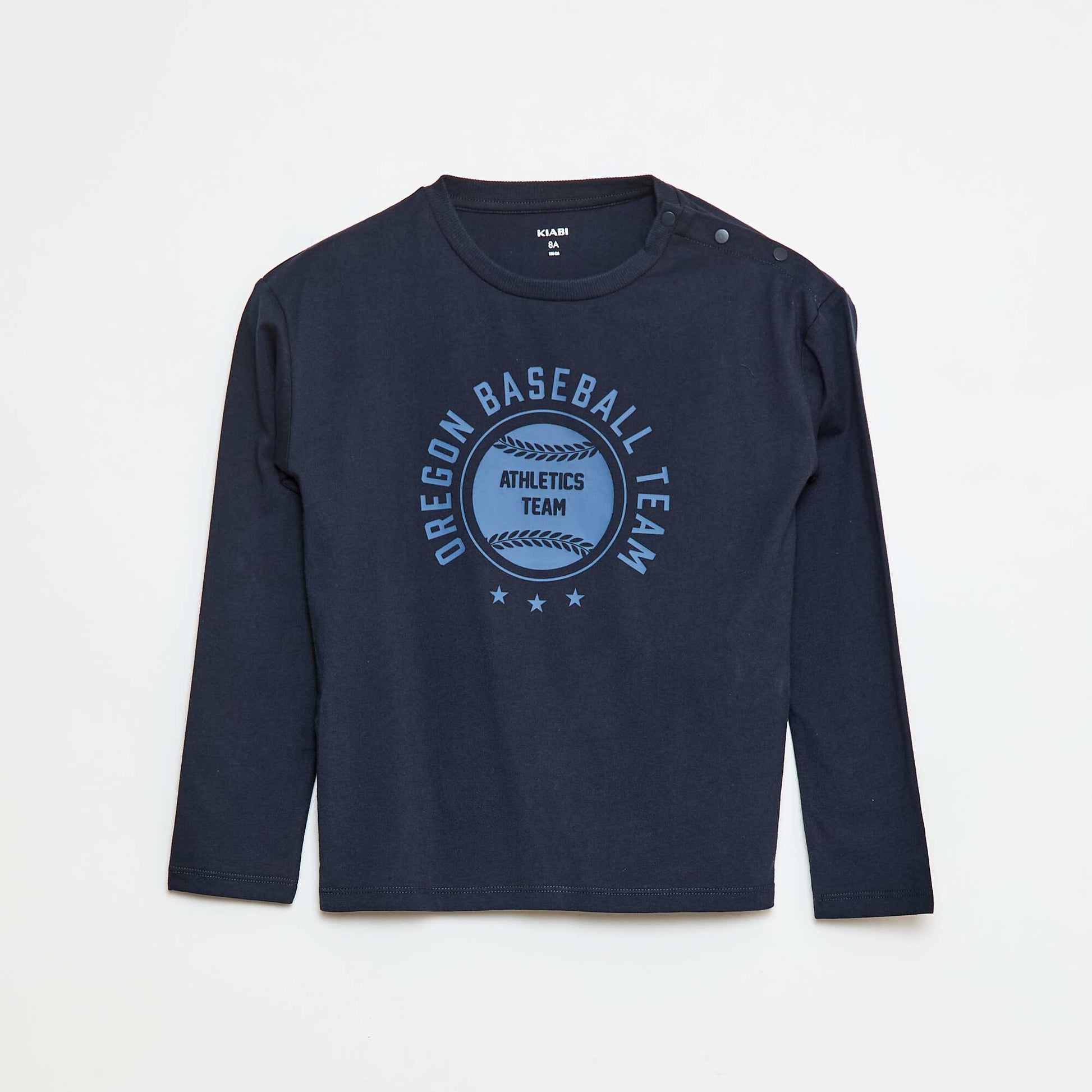 T-shirt imprimé à manches longues - So Easy BLEU