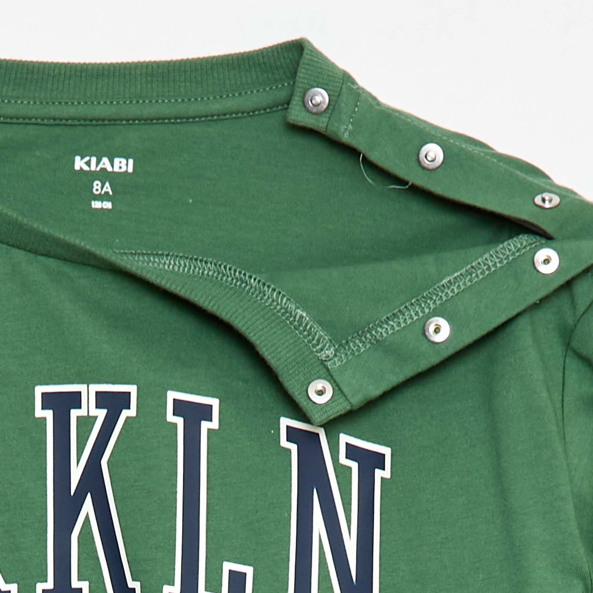 T-shirt imprimé à manches longues - So Easy VERT