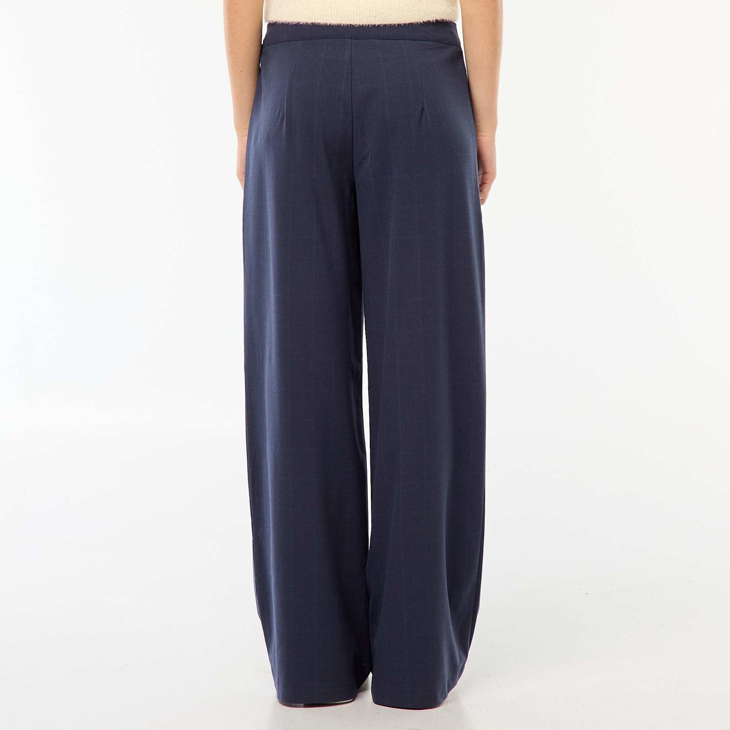 Pantalon large avec boxer à la taille BLEU