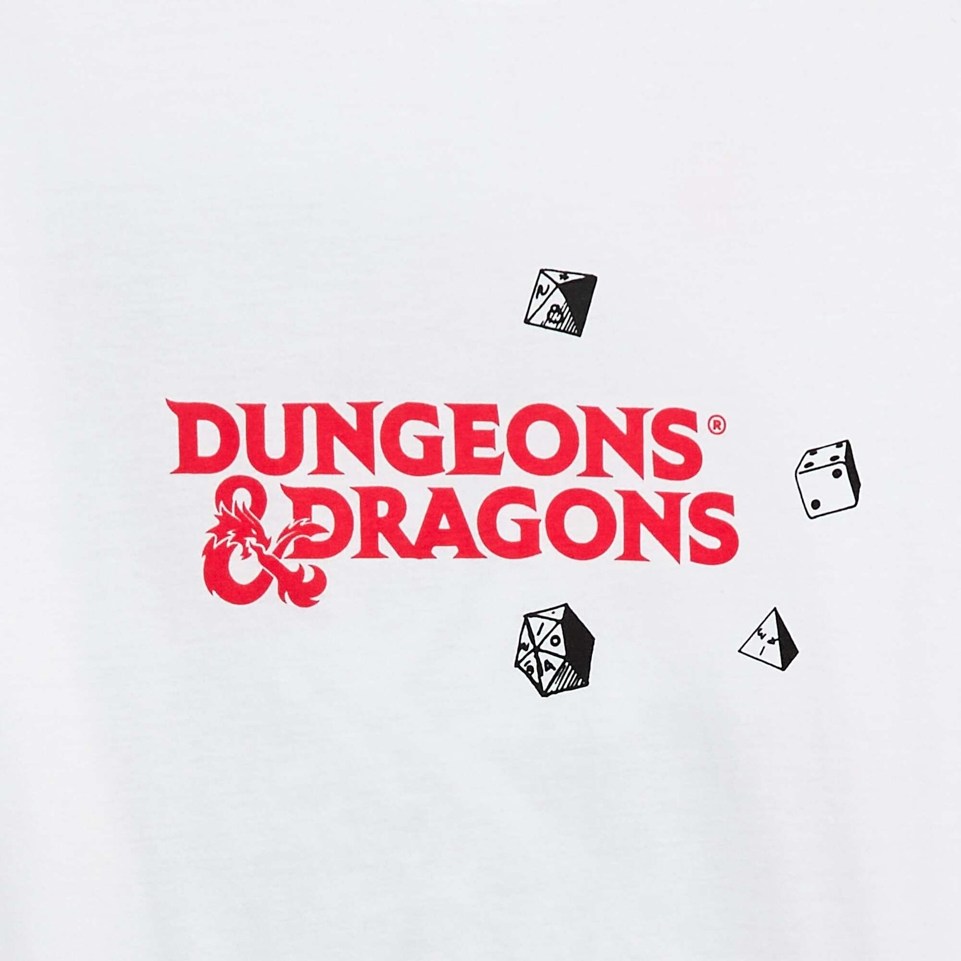 T-shirt 'Sun city' 'Dungeons & dragons' en coton BLANC