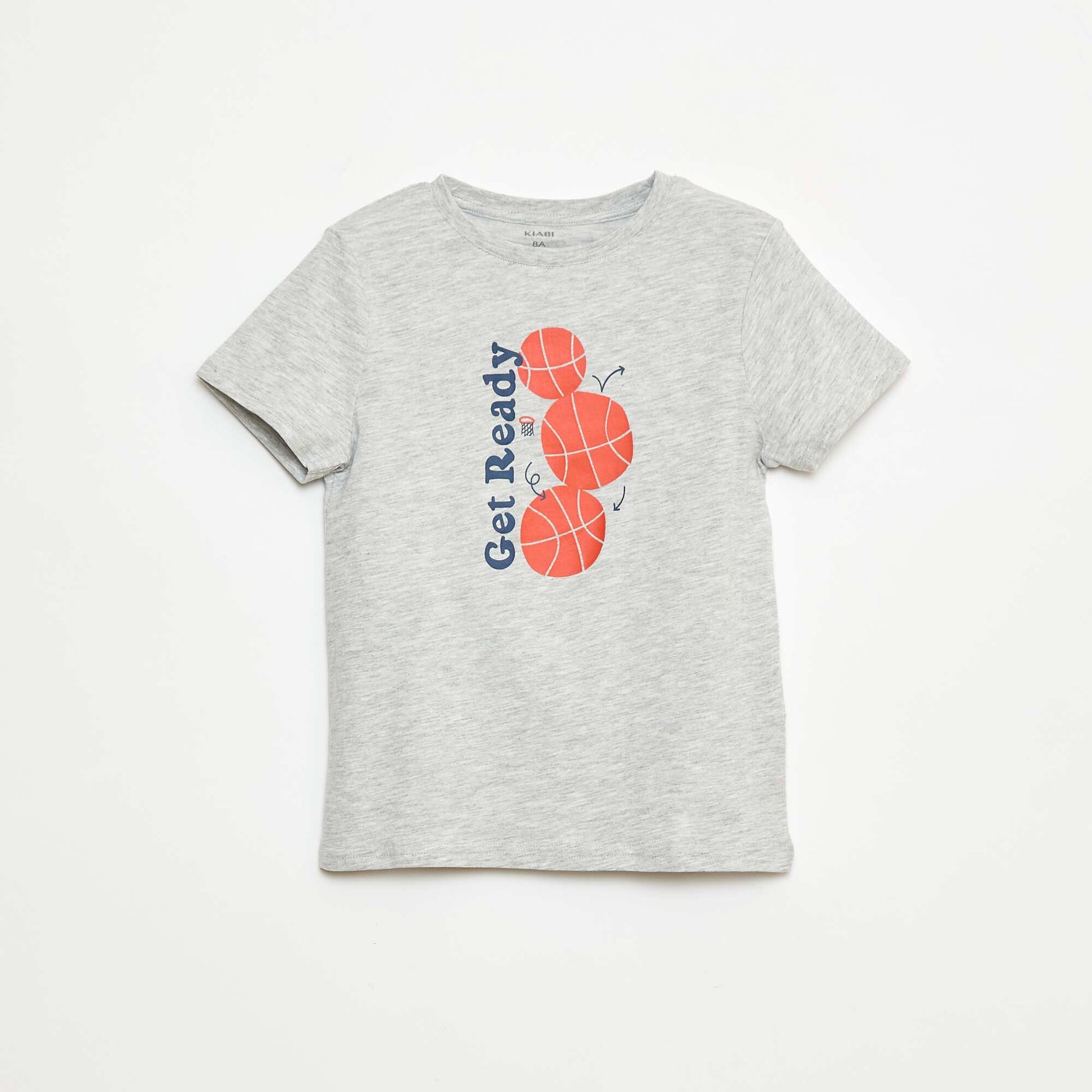 Lot de 3 tee-shirts style 'basket' GRIS