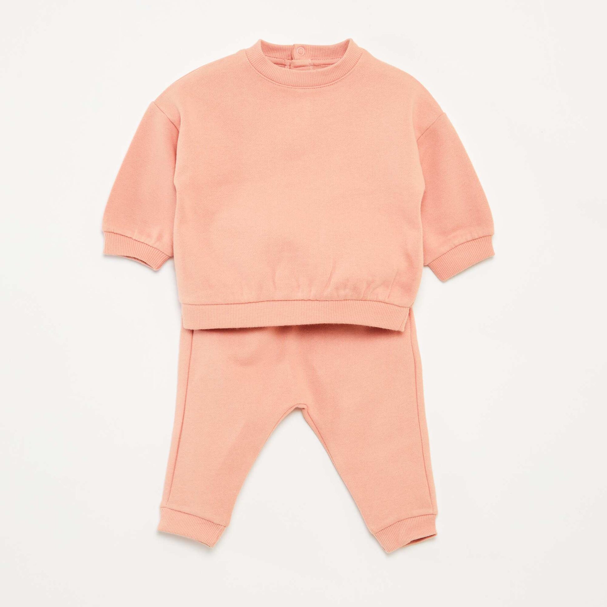 Ensemble en molleton sweat + pantalon - 2 pièces ROSE