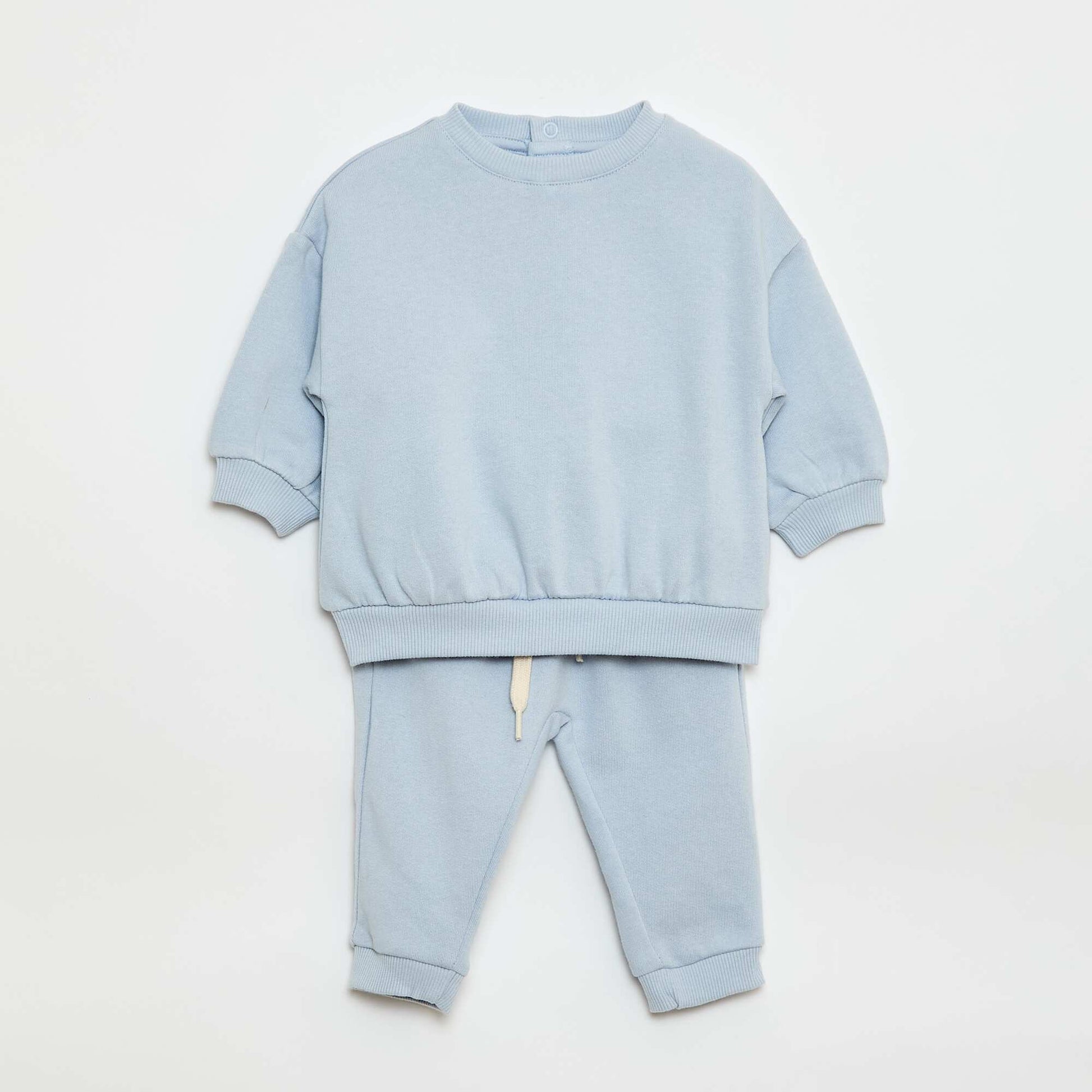 Ensemble en molleton sweat + pantalon - 2 pièces BLEU