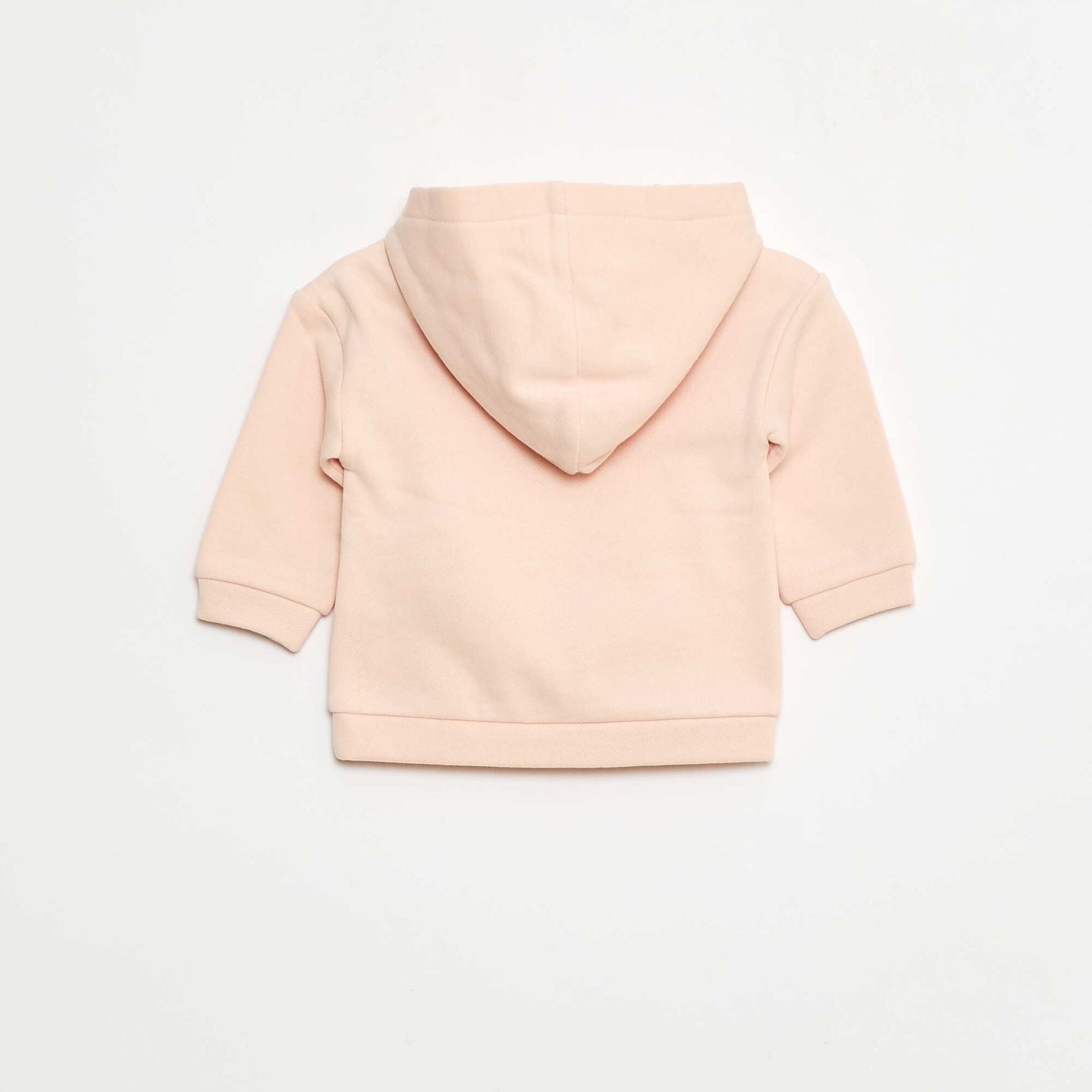 Sweat à capuche avec poche kangourou volantée ROSE