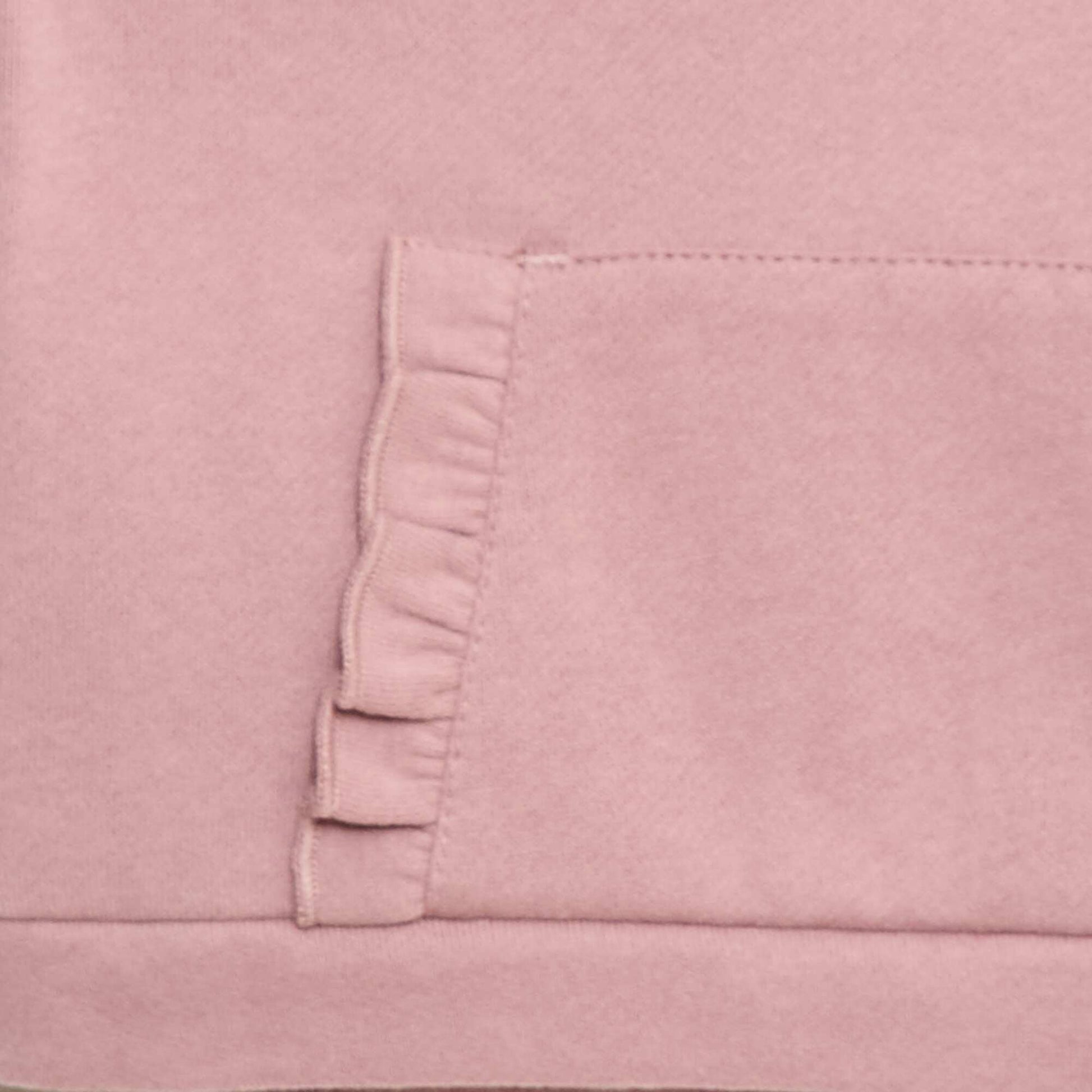 Sweat à capuche avec poche kangourou volantée ROSE