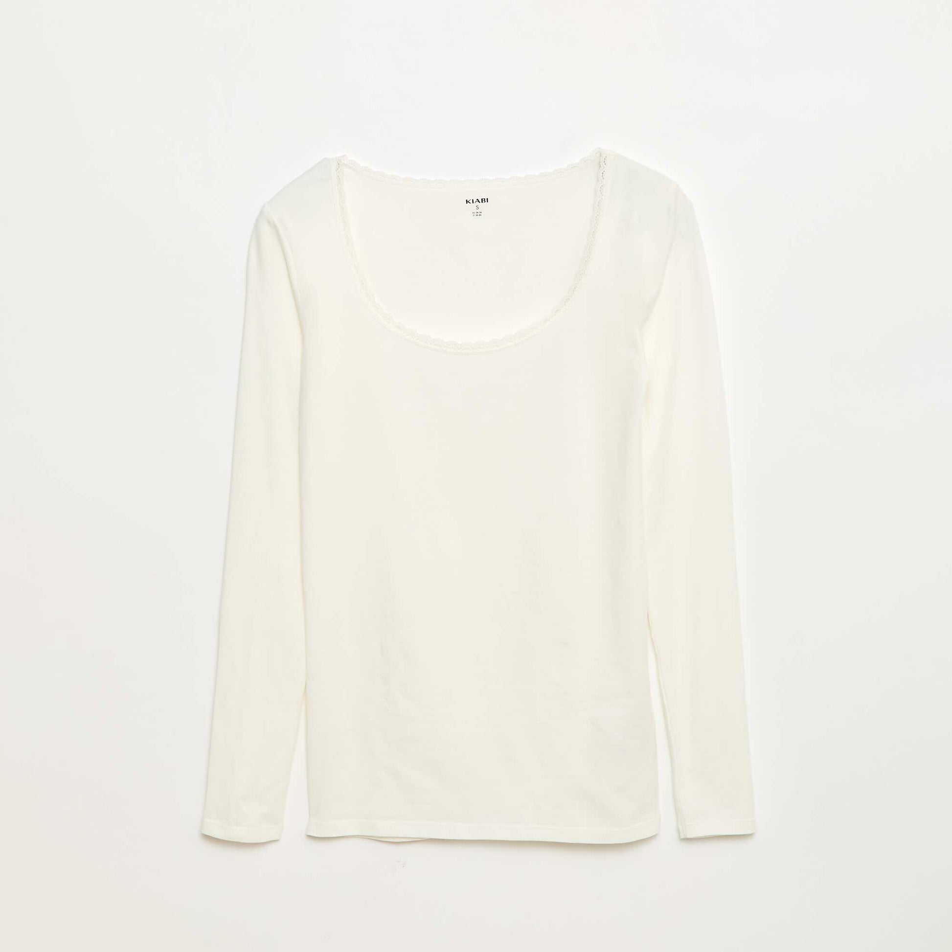 T-shirt à manches longues sous-vêtements BLANC