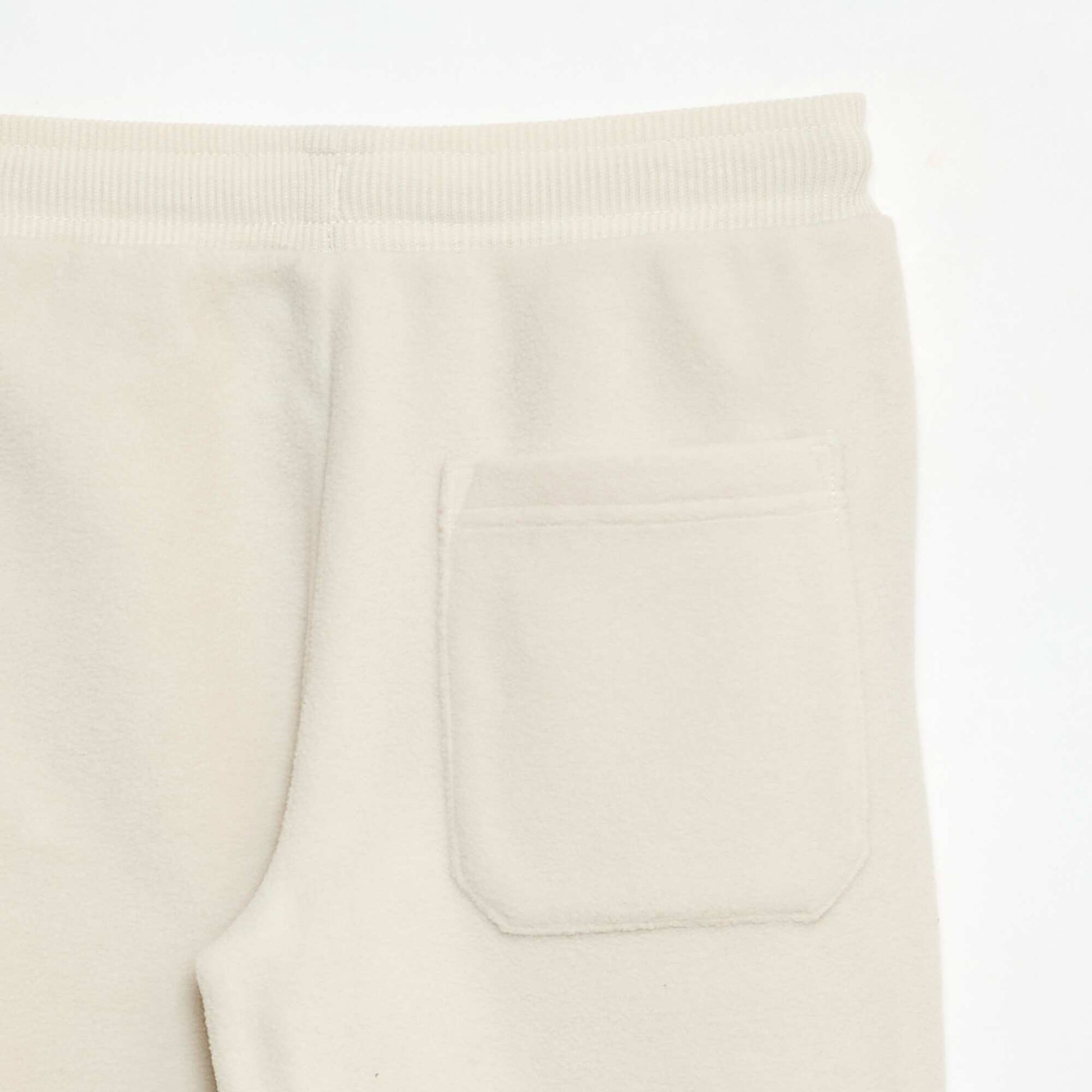 Pantalon de jogging en polaire BLANC