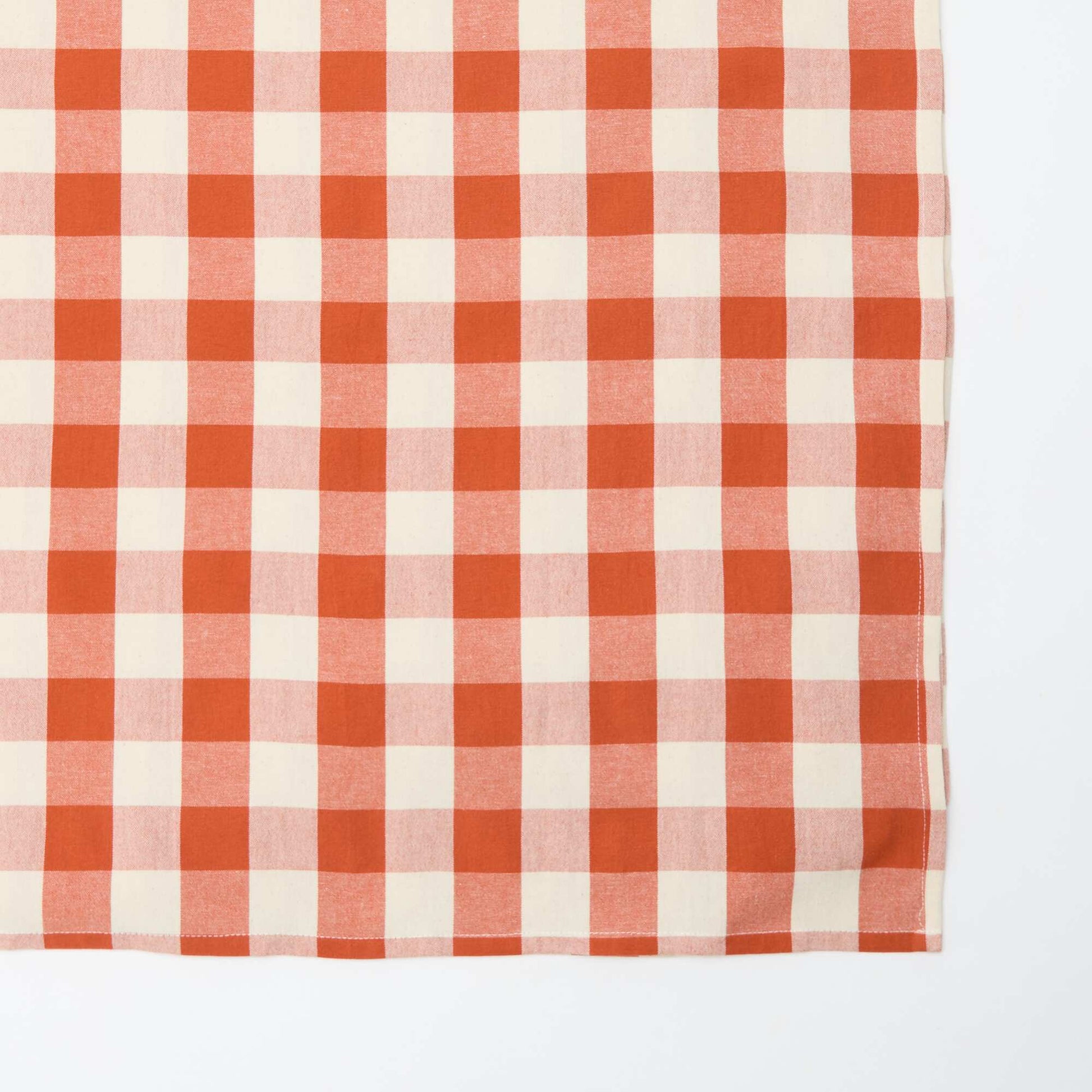 Nappe imprimée à carreaux (150x150 cm) - Kiabi Home ORANGE