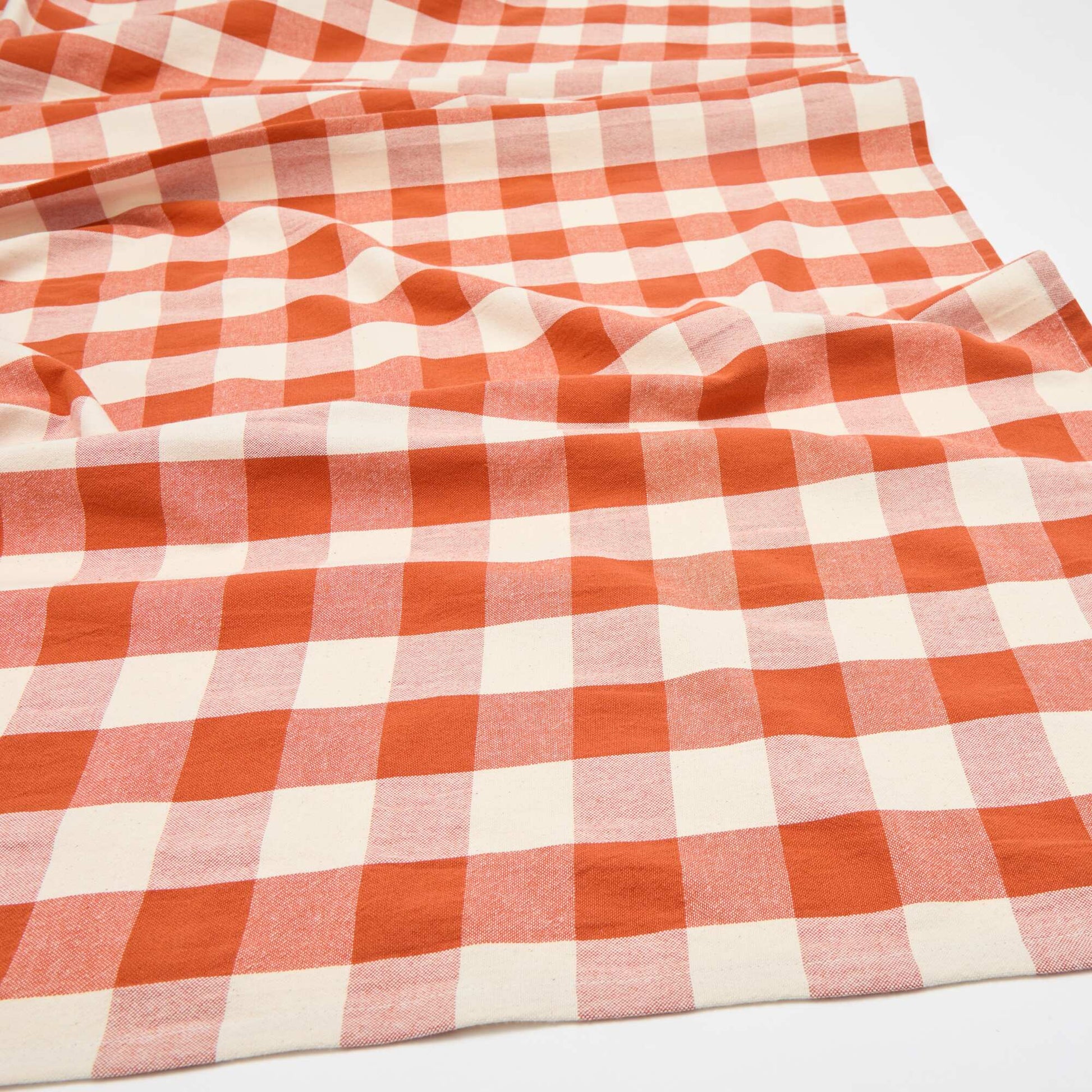 Nappe imprimée à carreaux (150x150 cm) - Kiabi Home ORANGE