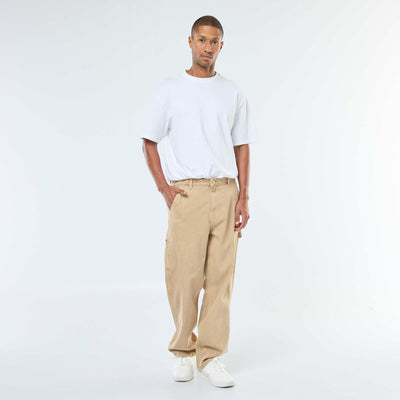 Pantalon denim style Carpenter BEIGE