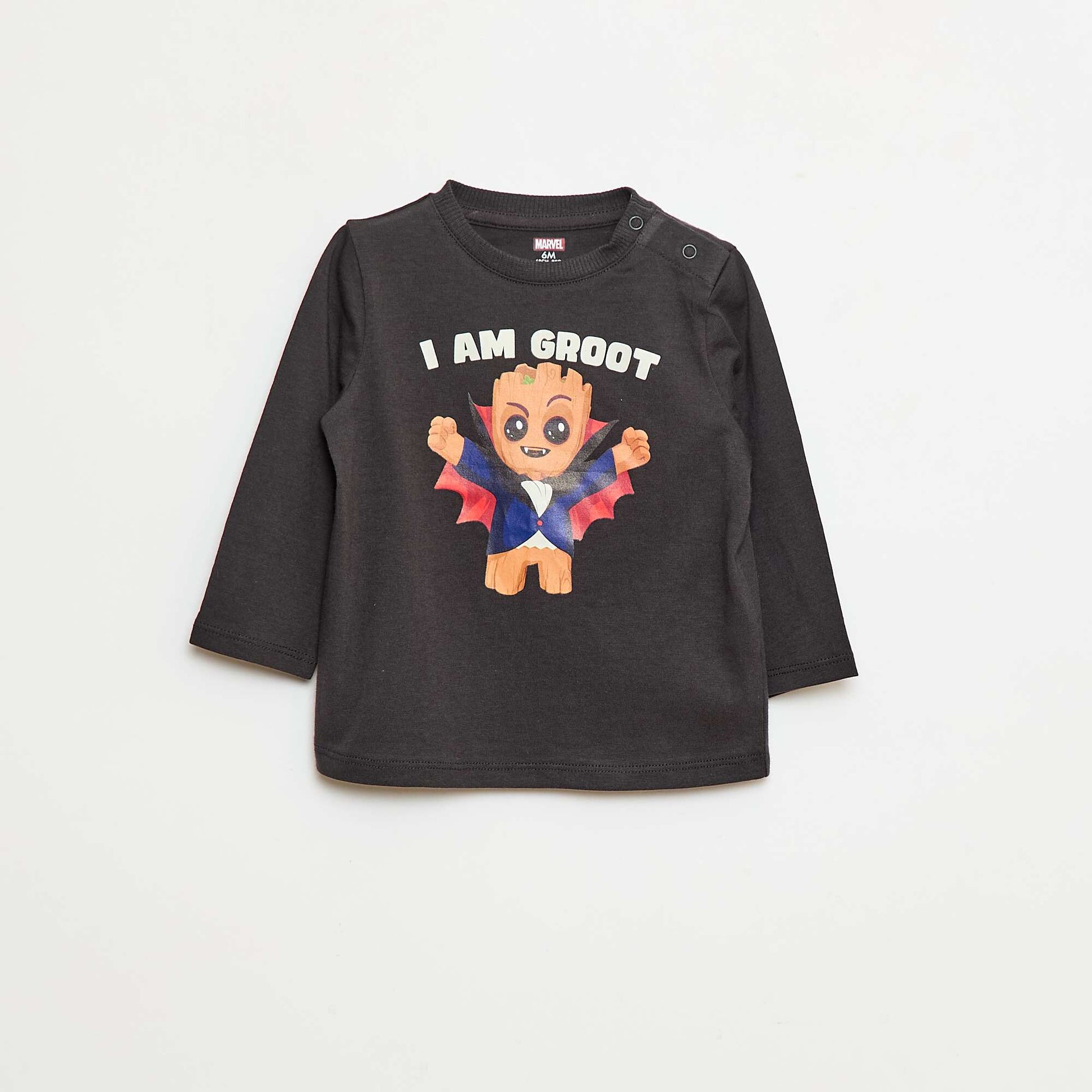 T-shirt imprimé 'Groot' 'Marvel' NOIR