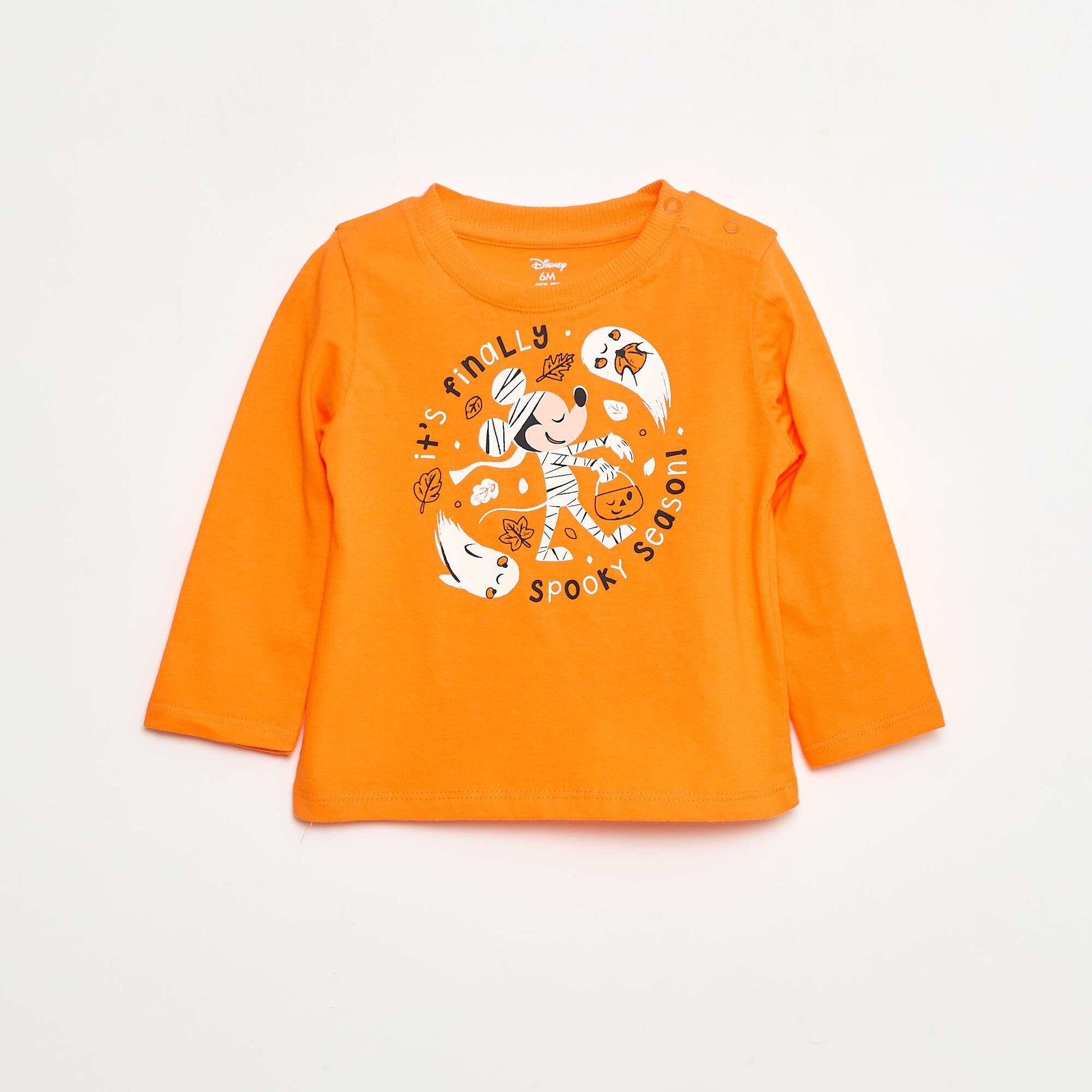 T-shirt Halloween 'Mickey' en coton ORANGE