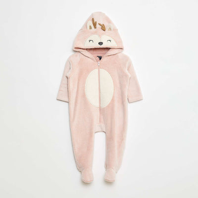 Combi pyjama chaude animal ROSE