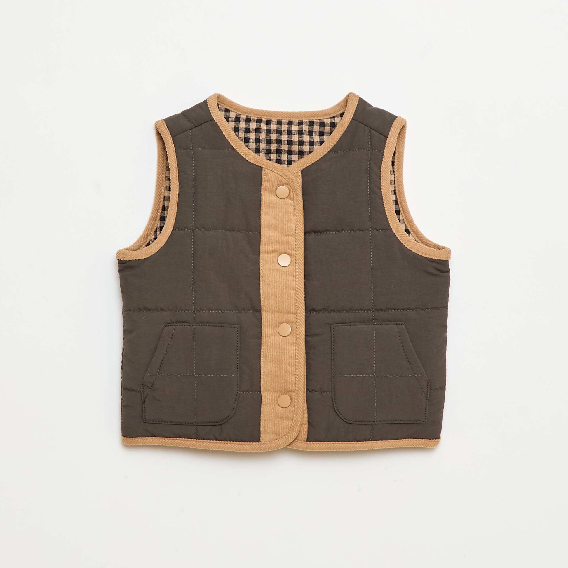Veste sans manches matelassée NOIR