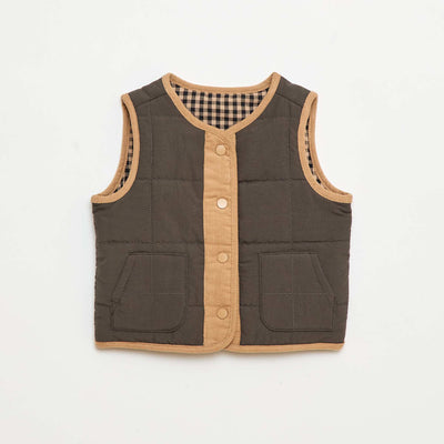 Veste sans manches matelassée NOIR