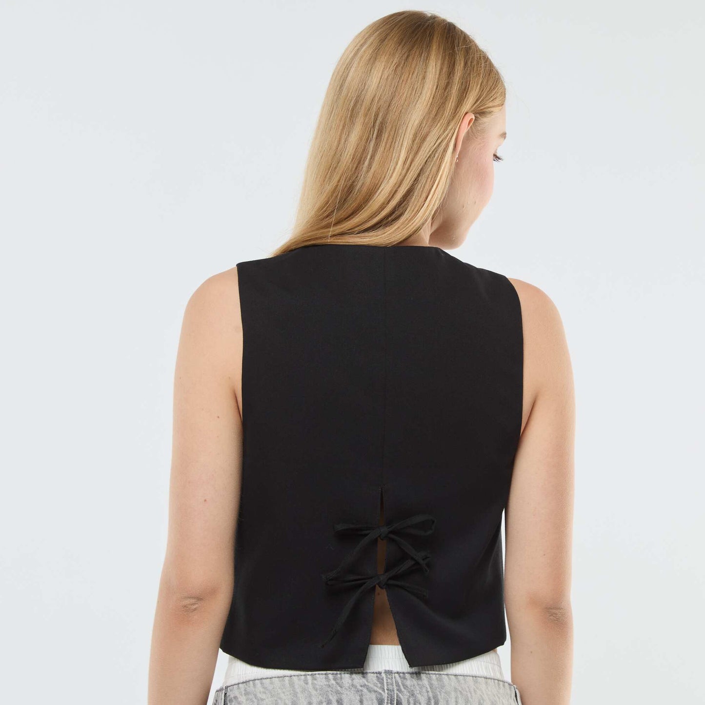 Gilet de costume sans manches NOIR