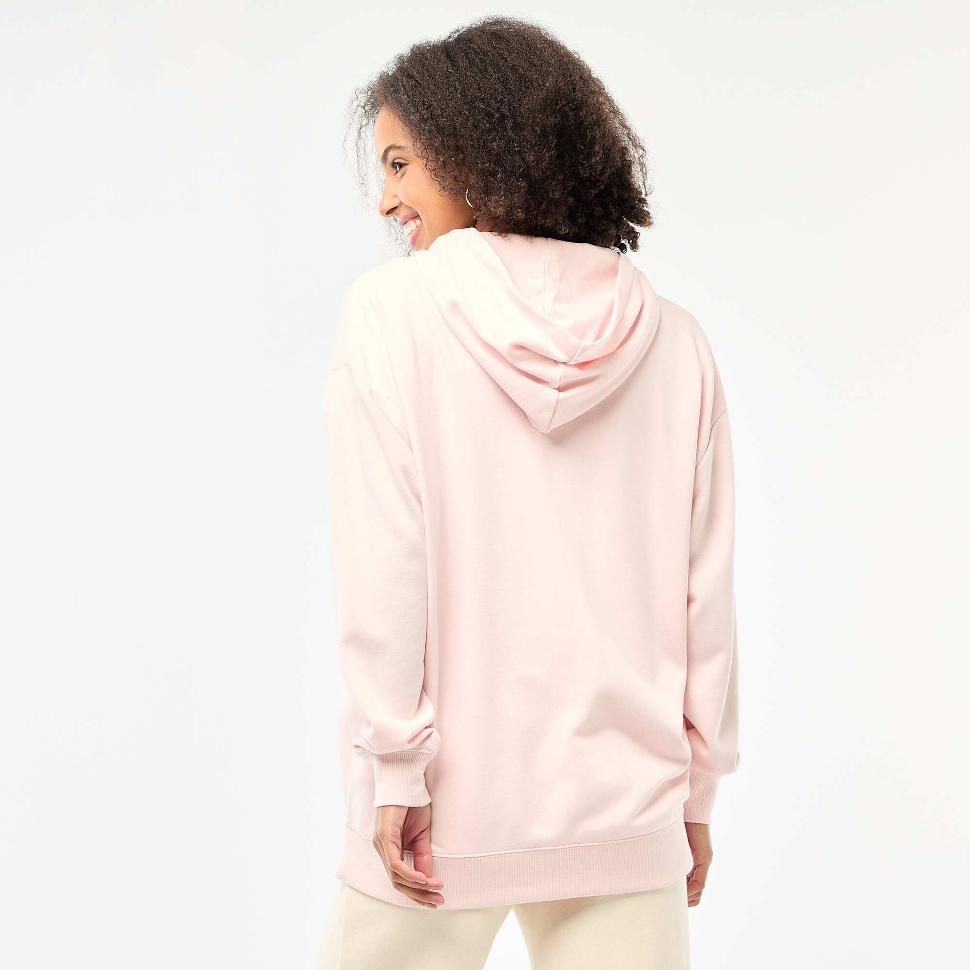 Gilet à capuche uni ROSE
