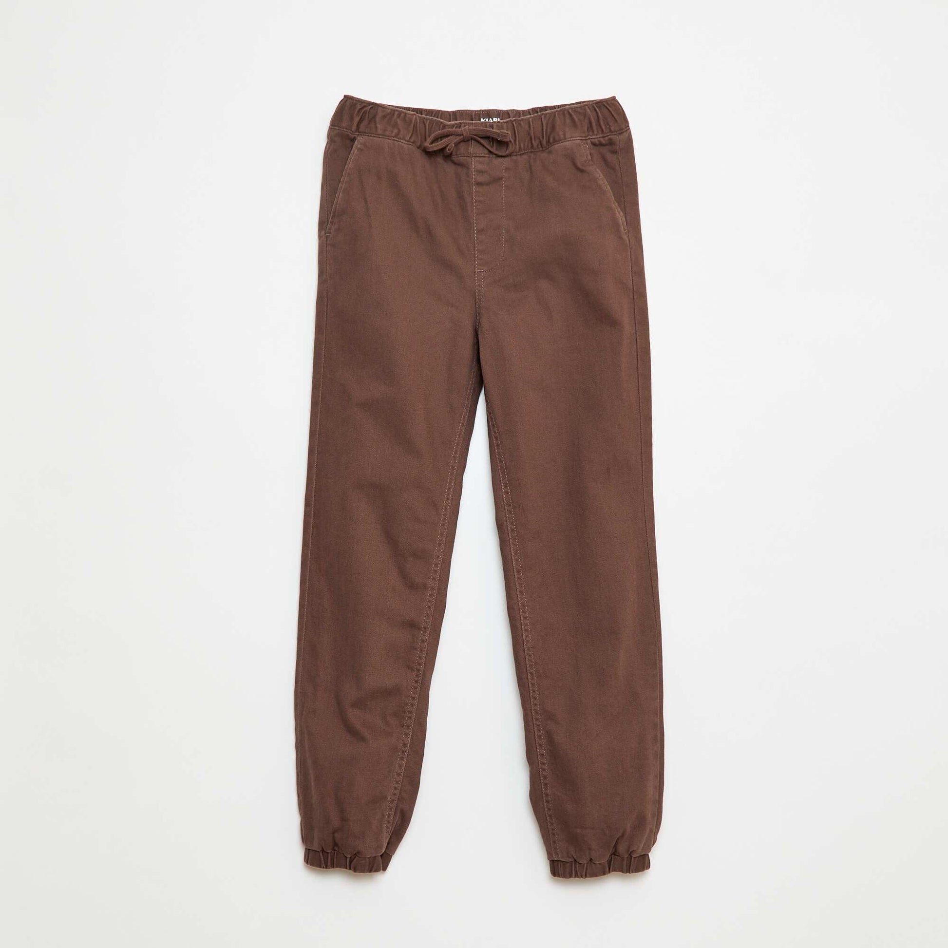 Pantalon jogger doublé MARRON