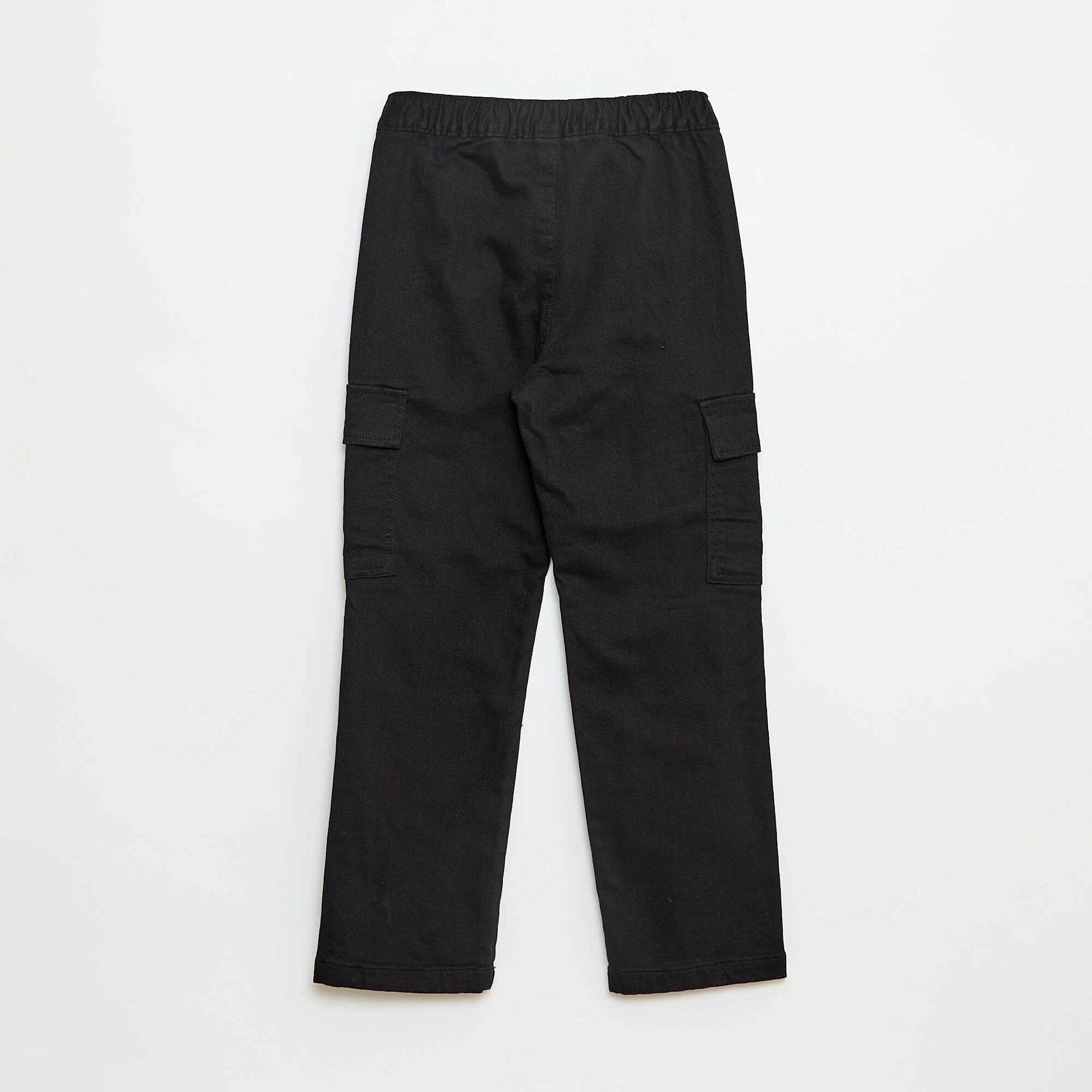 Pantalon regular multipoche NOIR