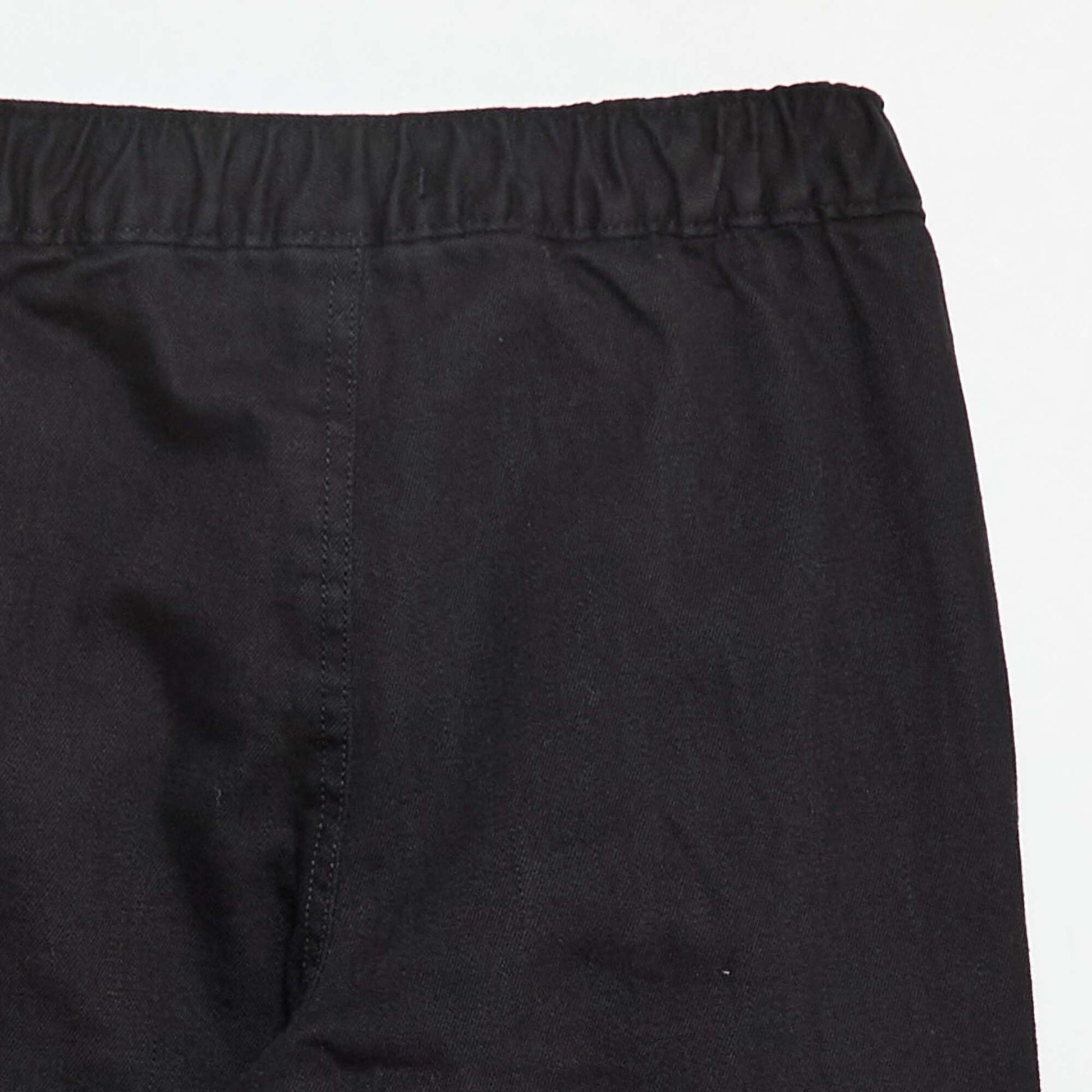 Pantalon regular multipoche NOIR