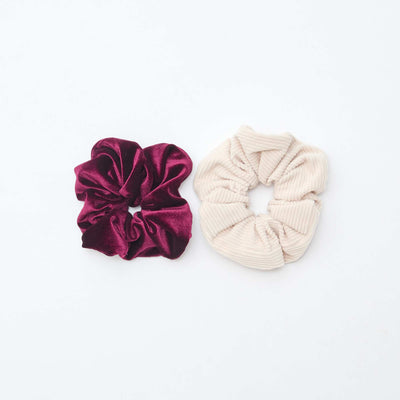 Lot de 2 chouchous satinés VIOLET