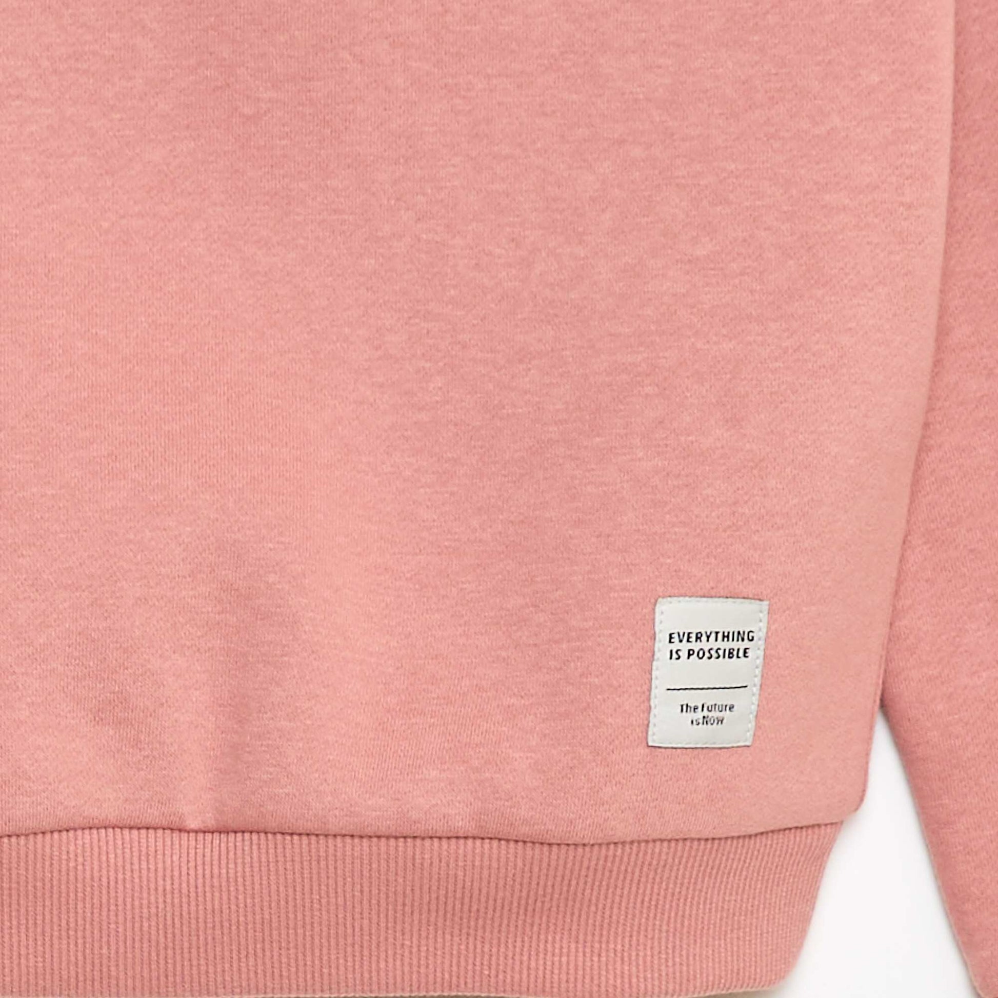 Ensemble de jogging en molleton gratté sweat + pantalon - 2 pièces ROSE