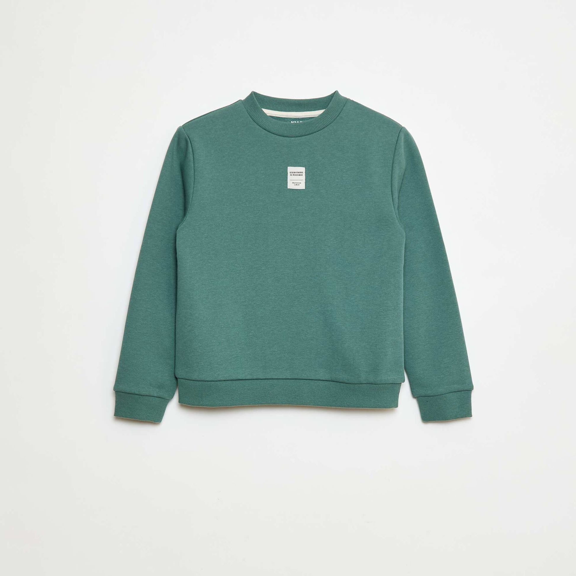 Ensemble de jogging en molleton gratté sweat + pantalon - 2 pièces VERT