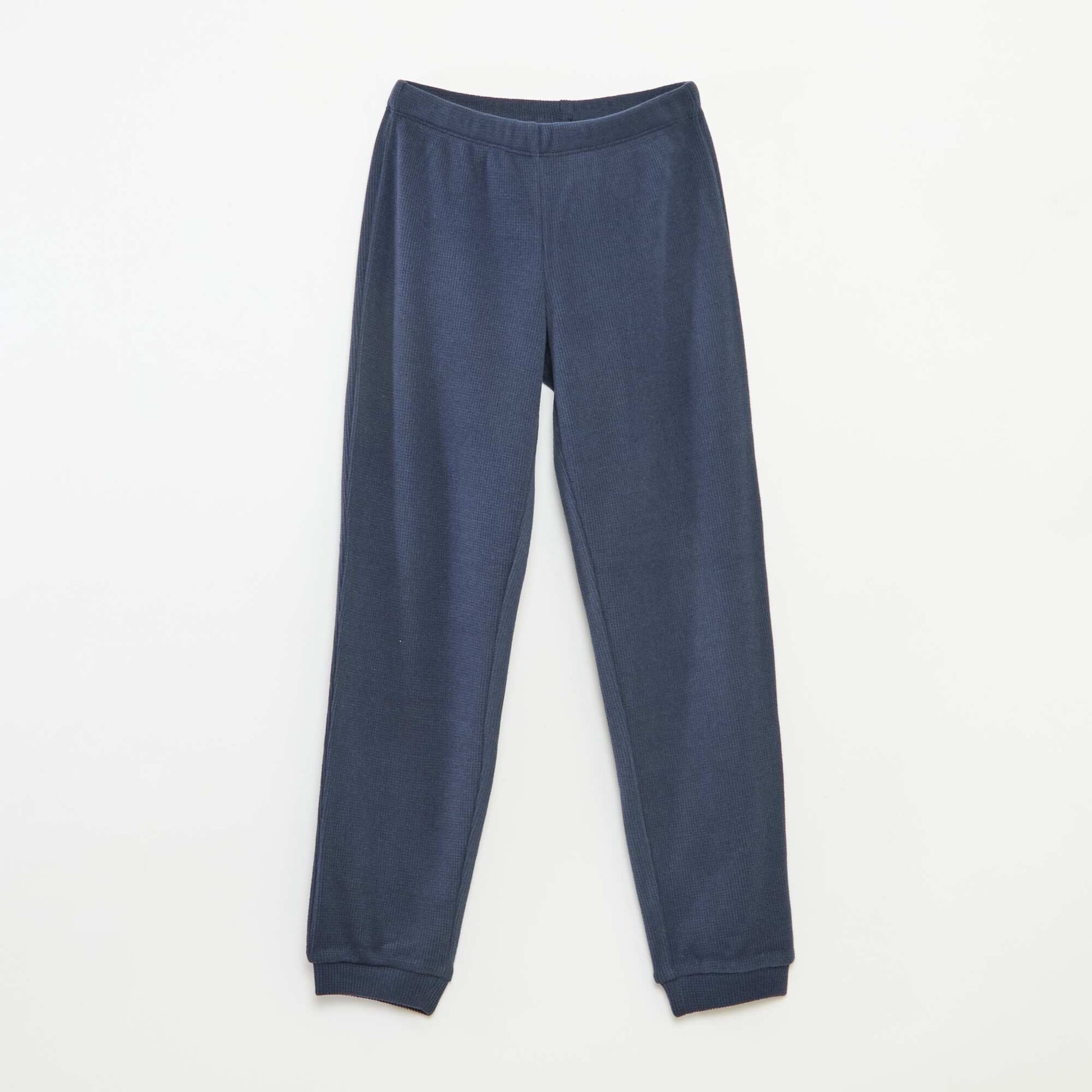 Ensemble de pyjama jersey uni BLEU