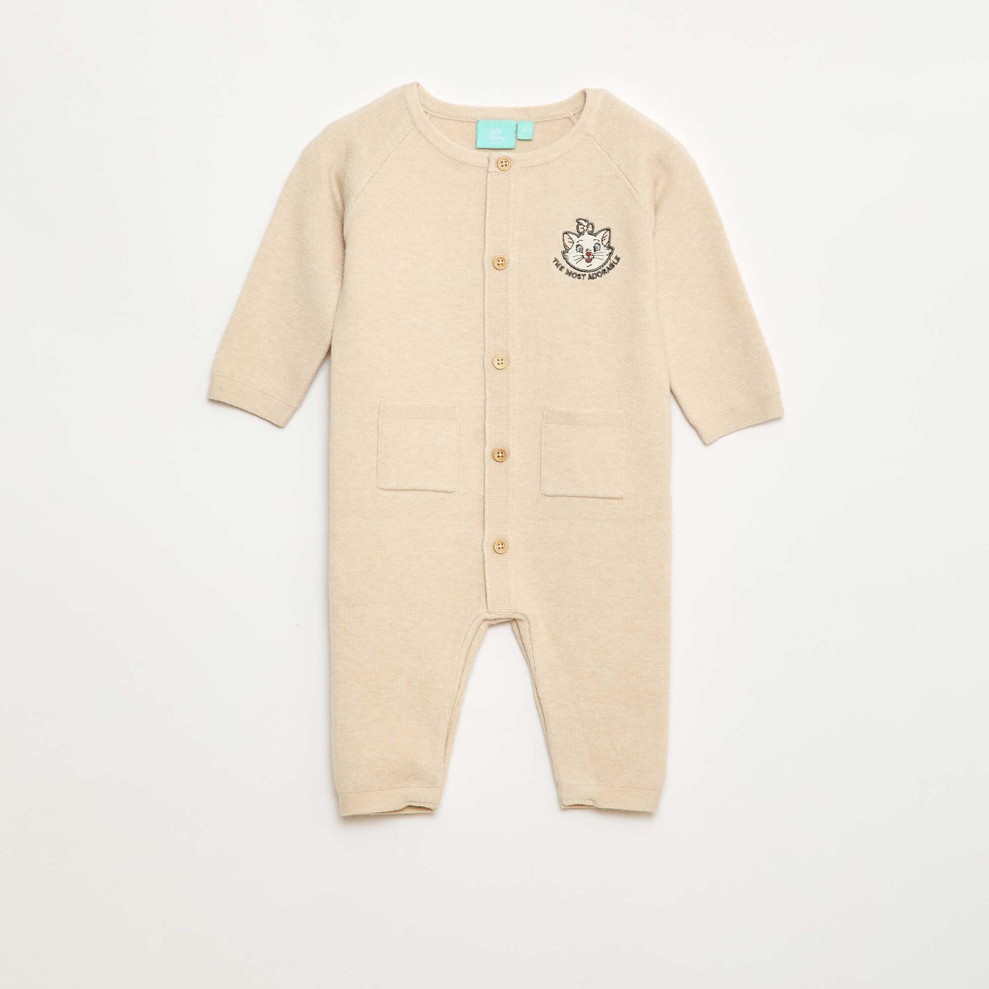 Combinaison en maille tricot 'Aristochats' 'Disney' BEIGE