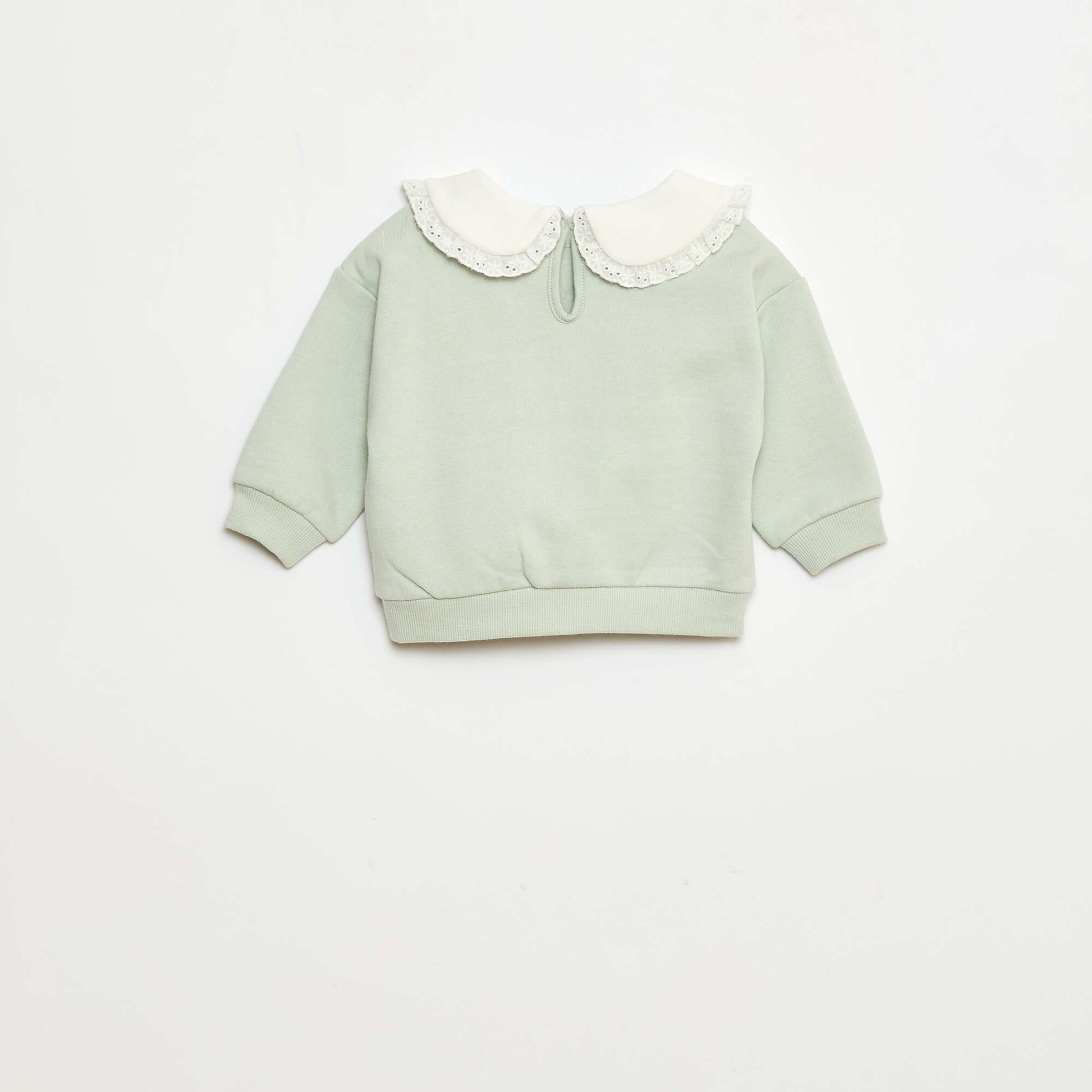 Ensemble jogging sweat + pantalon + bavoir 'Disney' 'Minnie' - 3 pièces VERT