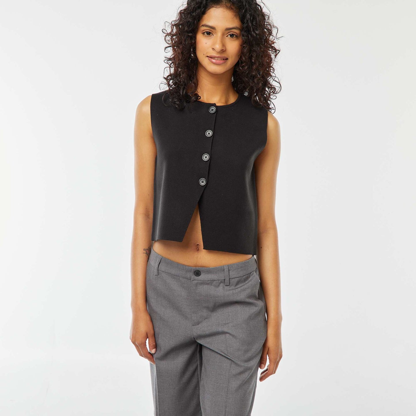 Gilet fin sans manches NOIR