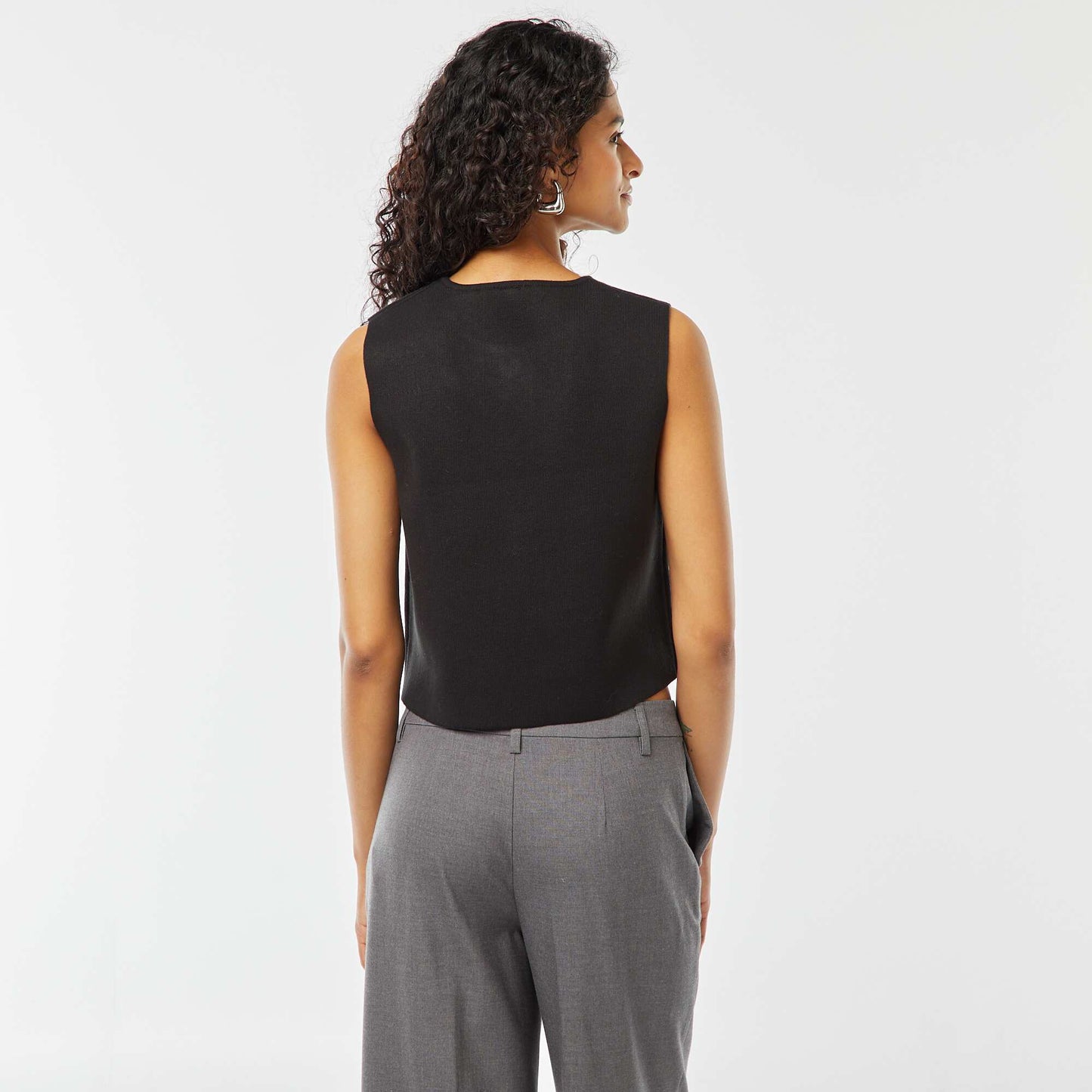 Gilet fin sans manches NOIR