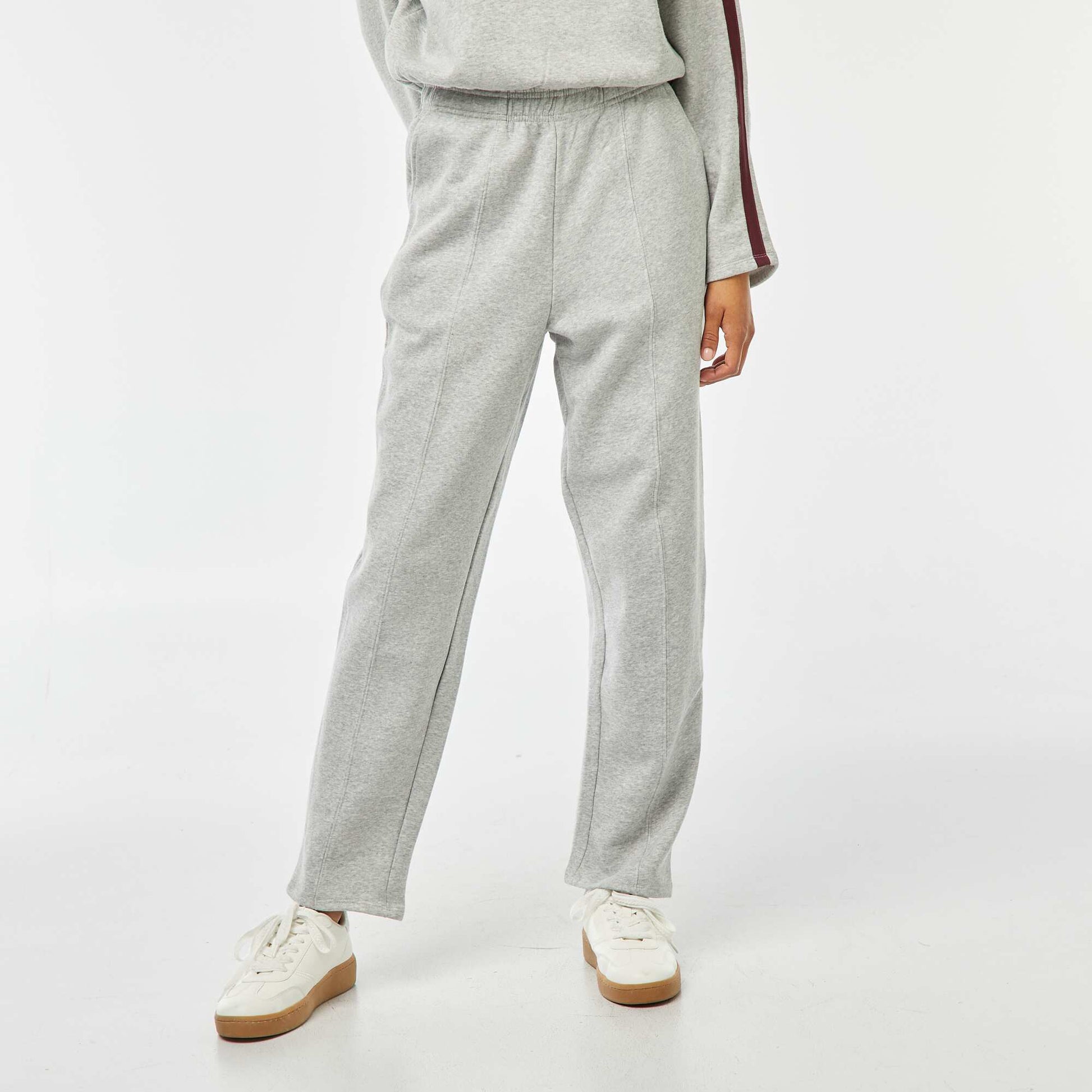 Jogging large en molleton GRIS