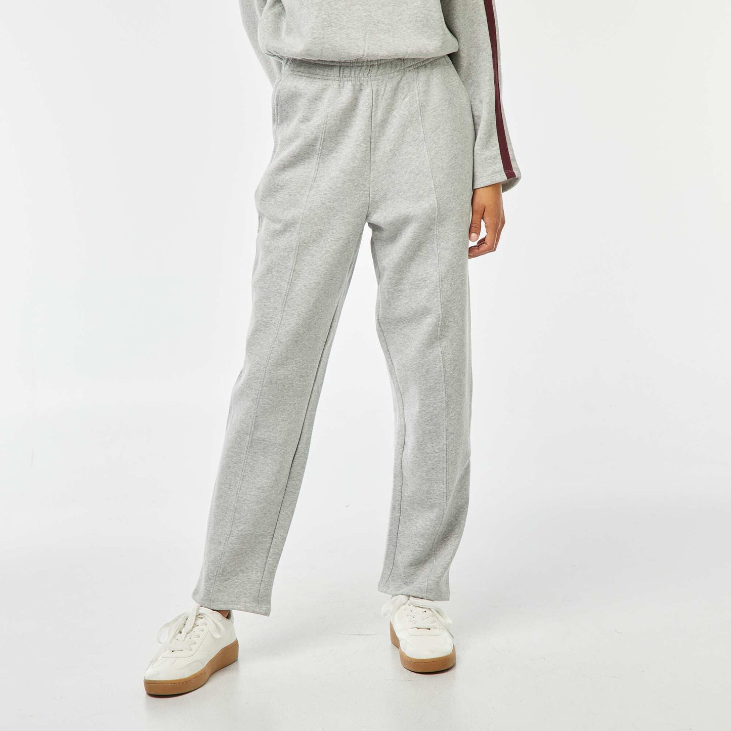 Jogging large en molleton GRIS