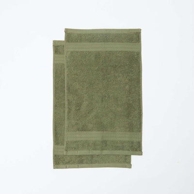 Serviettes invités (30x50 cm) - Kiabi Home VERT