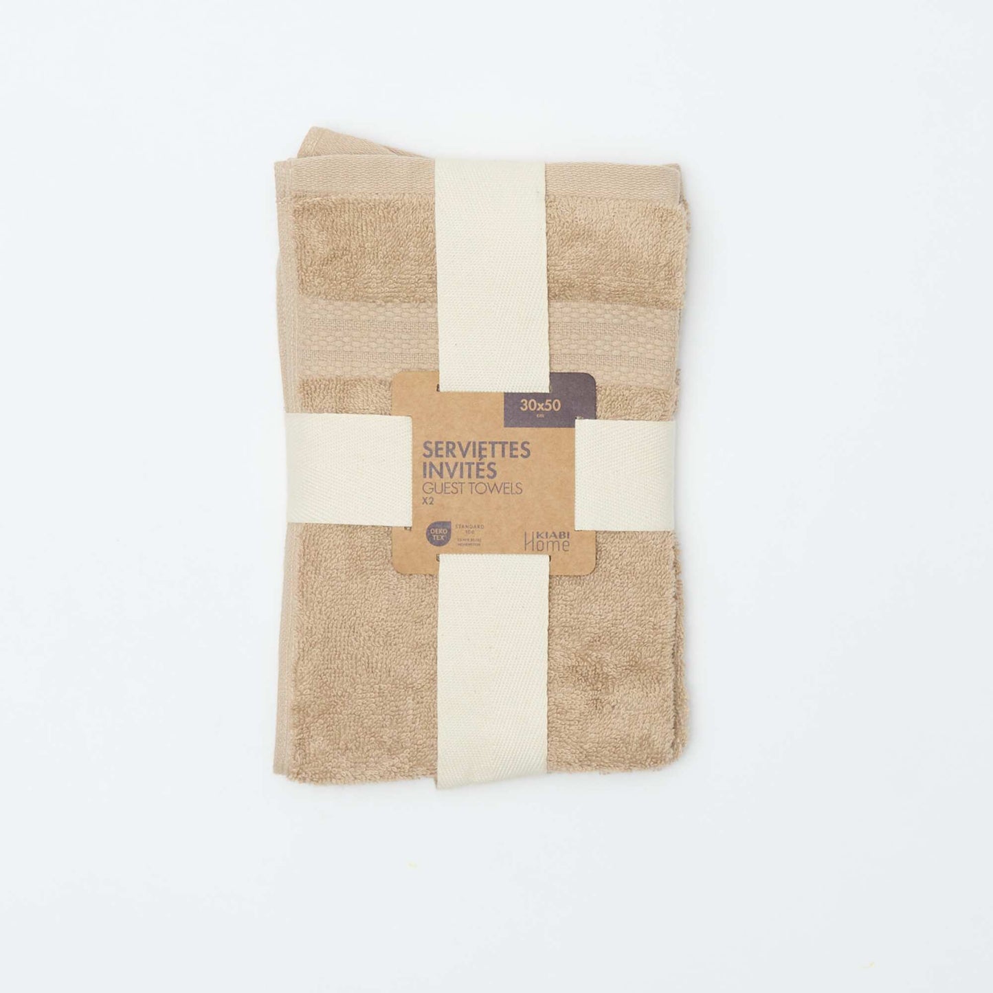 Serviettes invités (30x50 cm) - Kiabi Home BEIGE