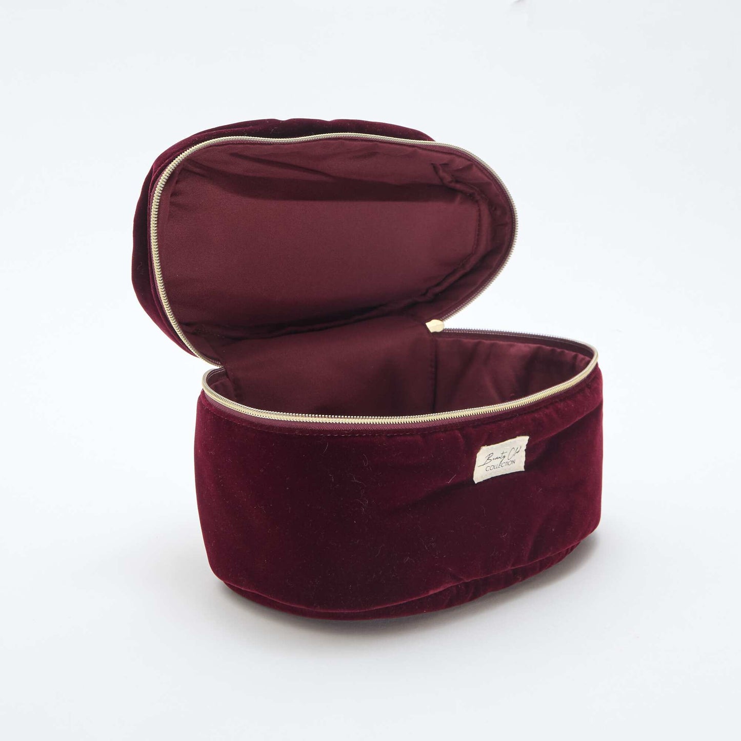 Trousse Vanity en velours ROUGE