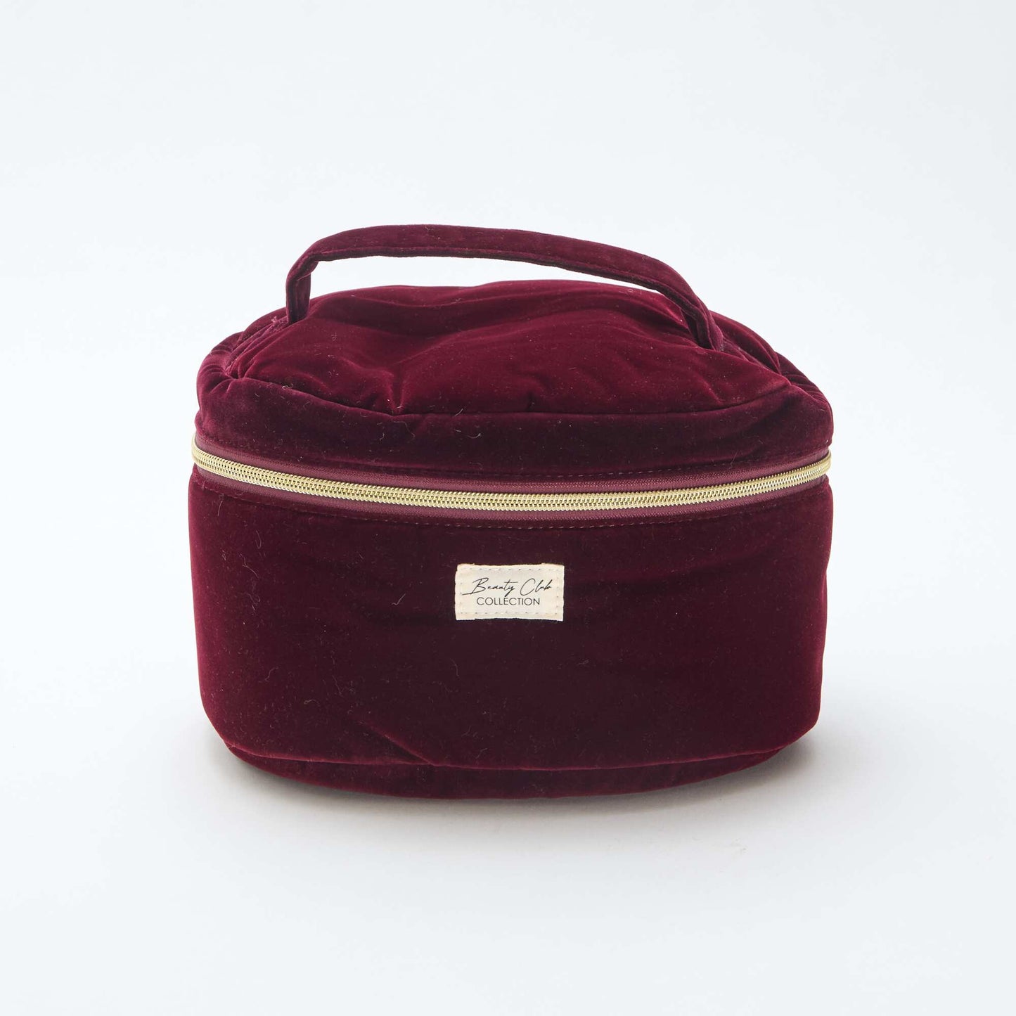 Trousse Vanity en velours ROUGE